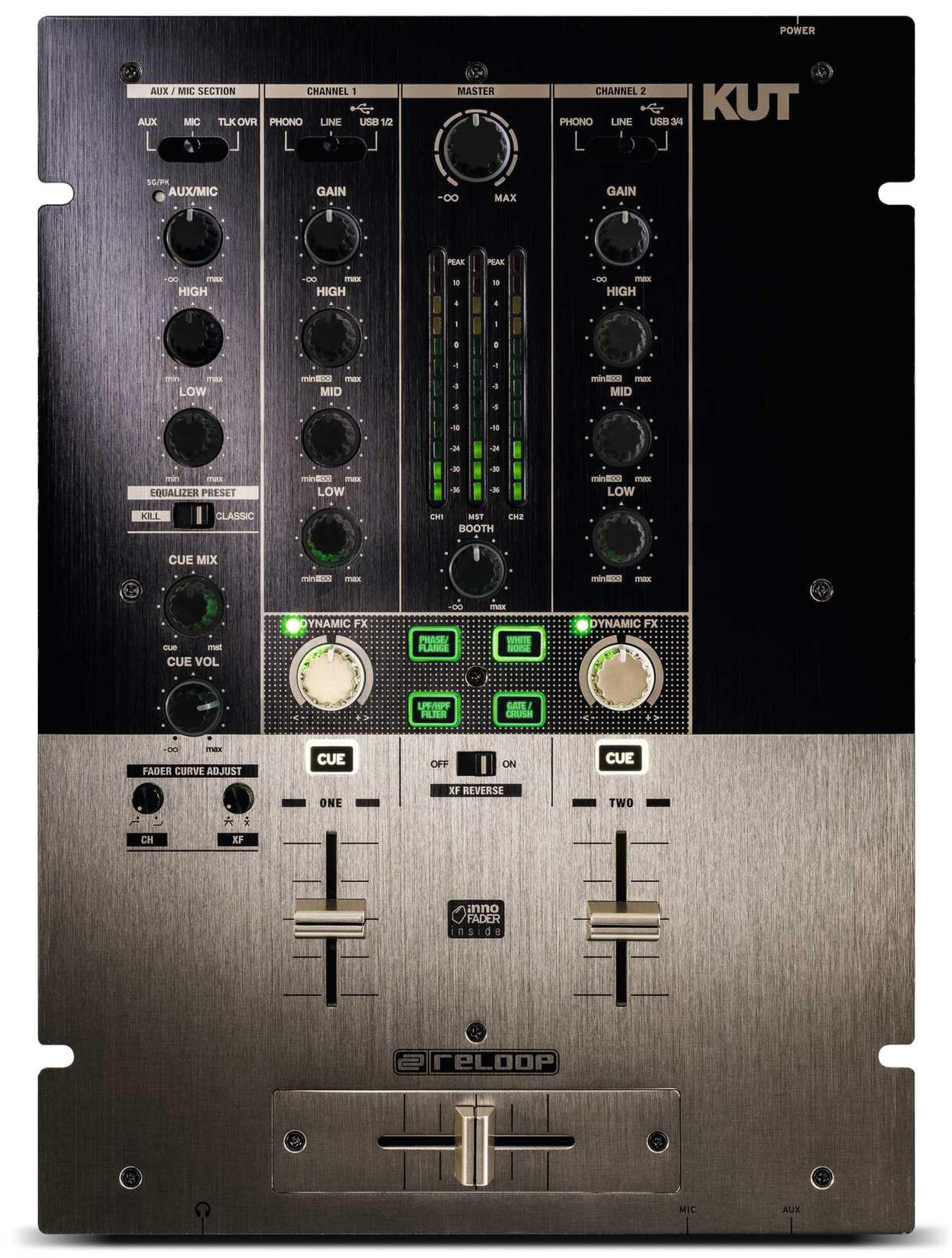 Reloop KUT Digital Battle FX Mixer with InnoFader | Sweetwater