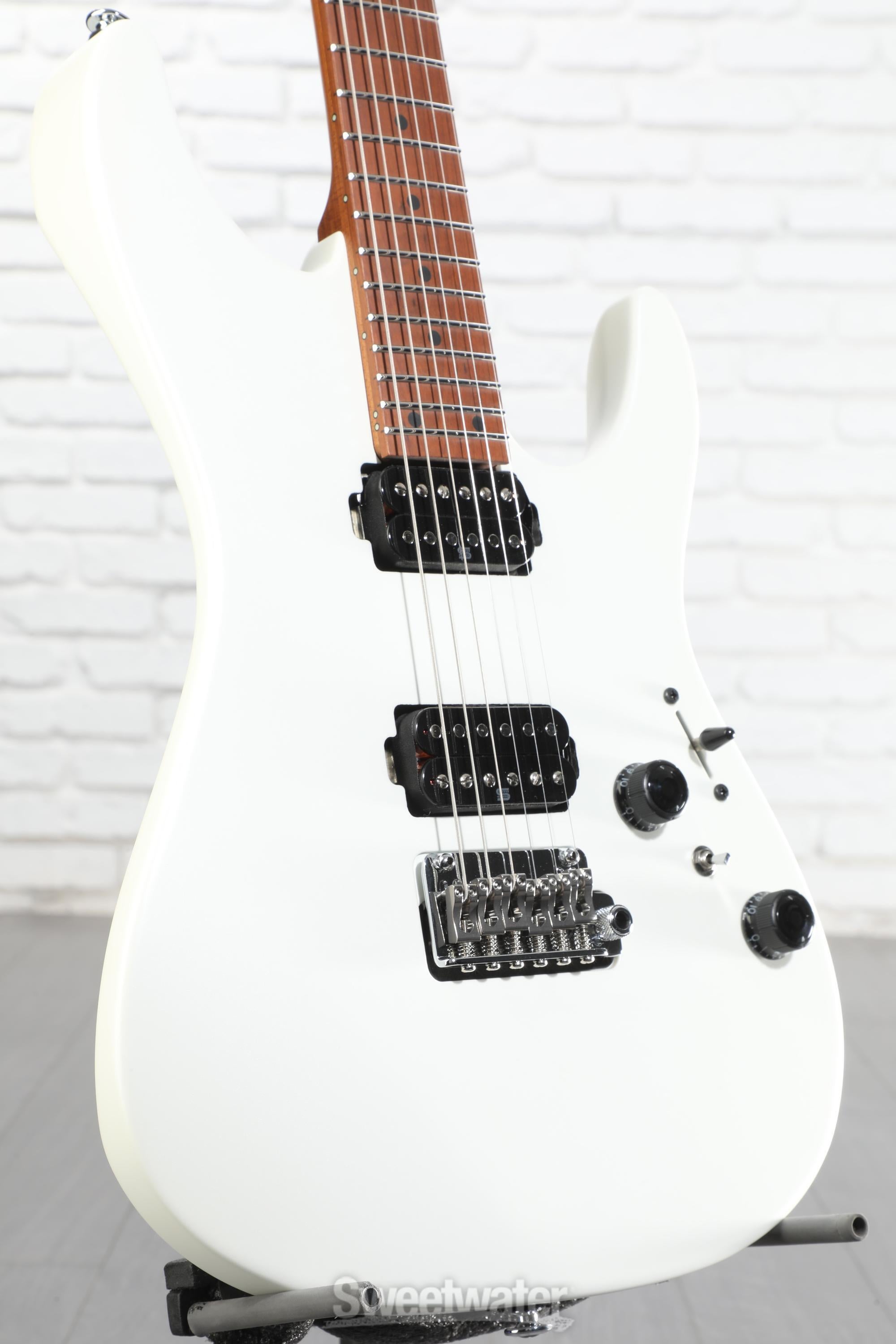 Ibanez Prestige AZ2402 Electric Guitar - Pearl White Flat | Sweetwater
