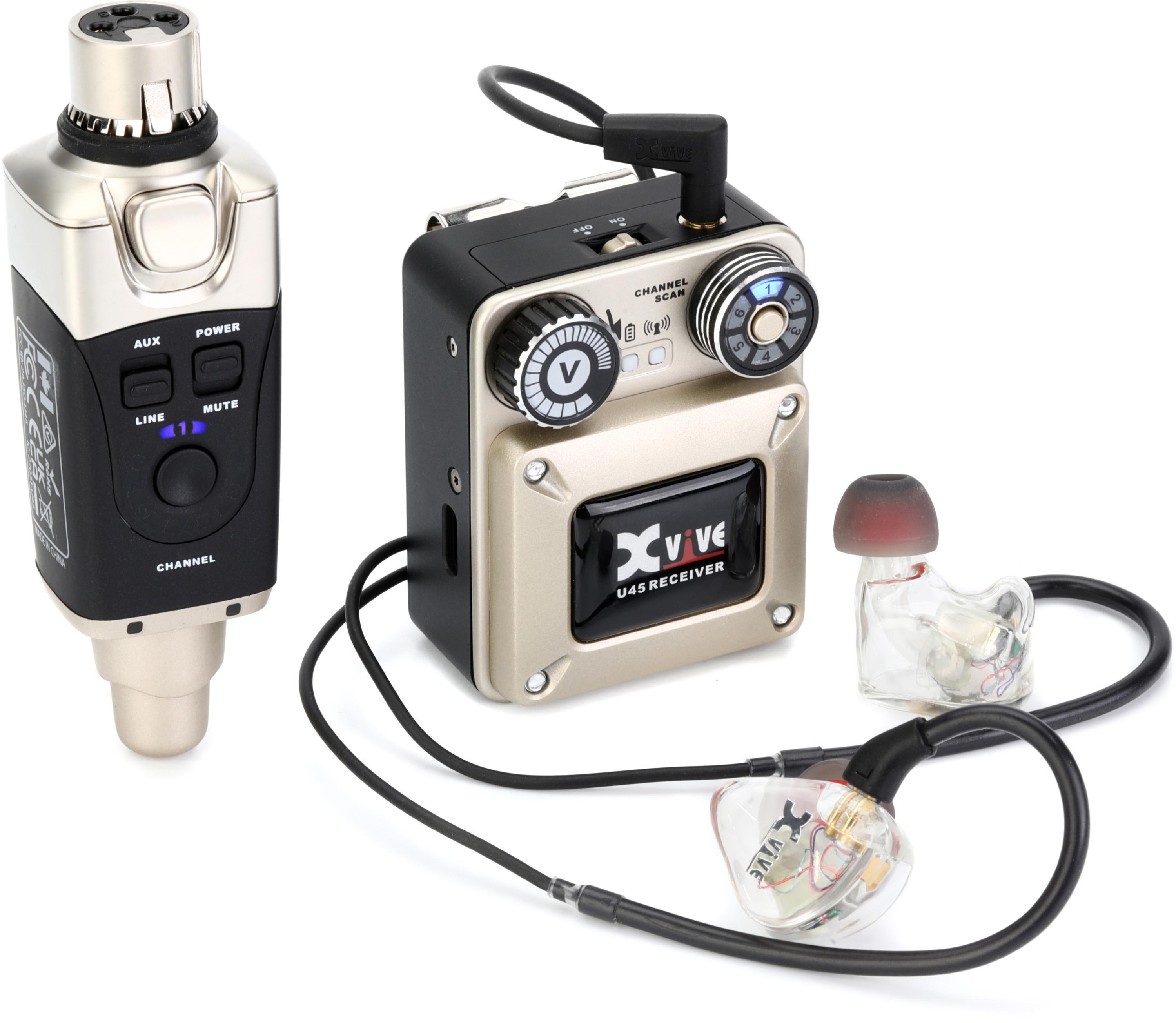配信機器・PA機器・レコーディング機器 Xvive XV-U4 IN-EAR MONITOR Wireless Xvive U4 In-Ear Monitor Wireless System Set | Guitar Center