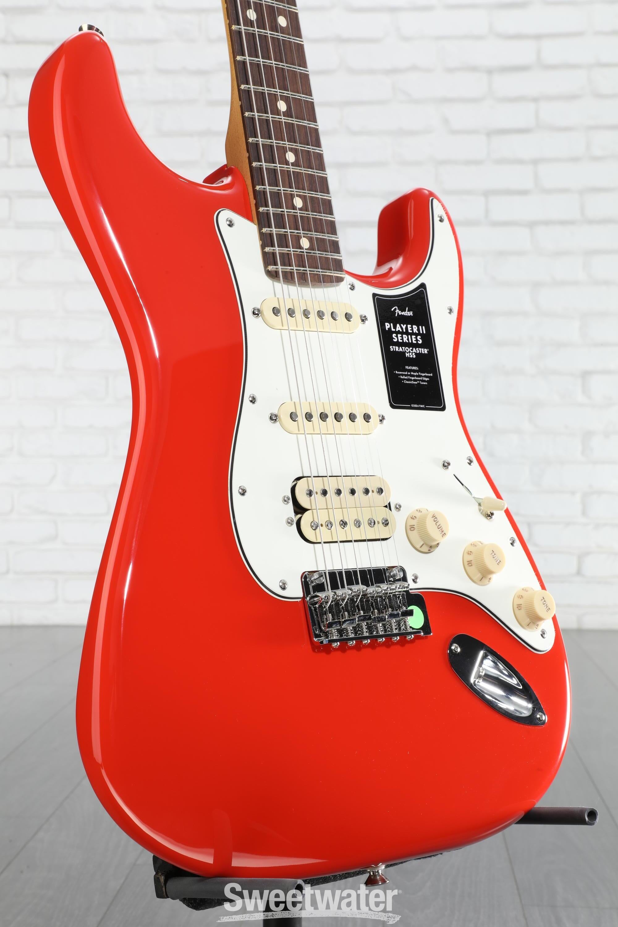 Fender Player II Stratocaster HSS Electric Guitar - Coral Red