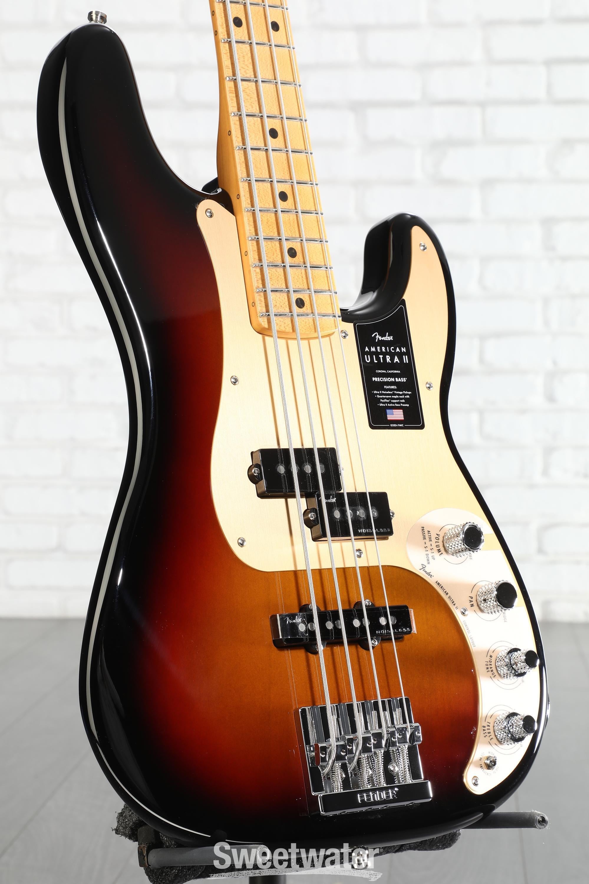 Fender American Ultra II Precision Bass - Ultraburst | Sweetwater