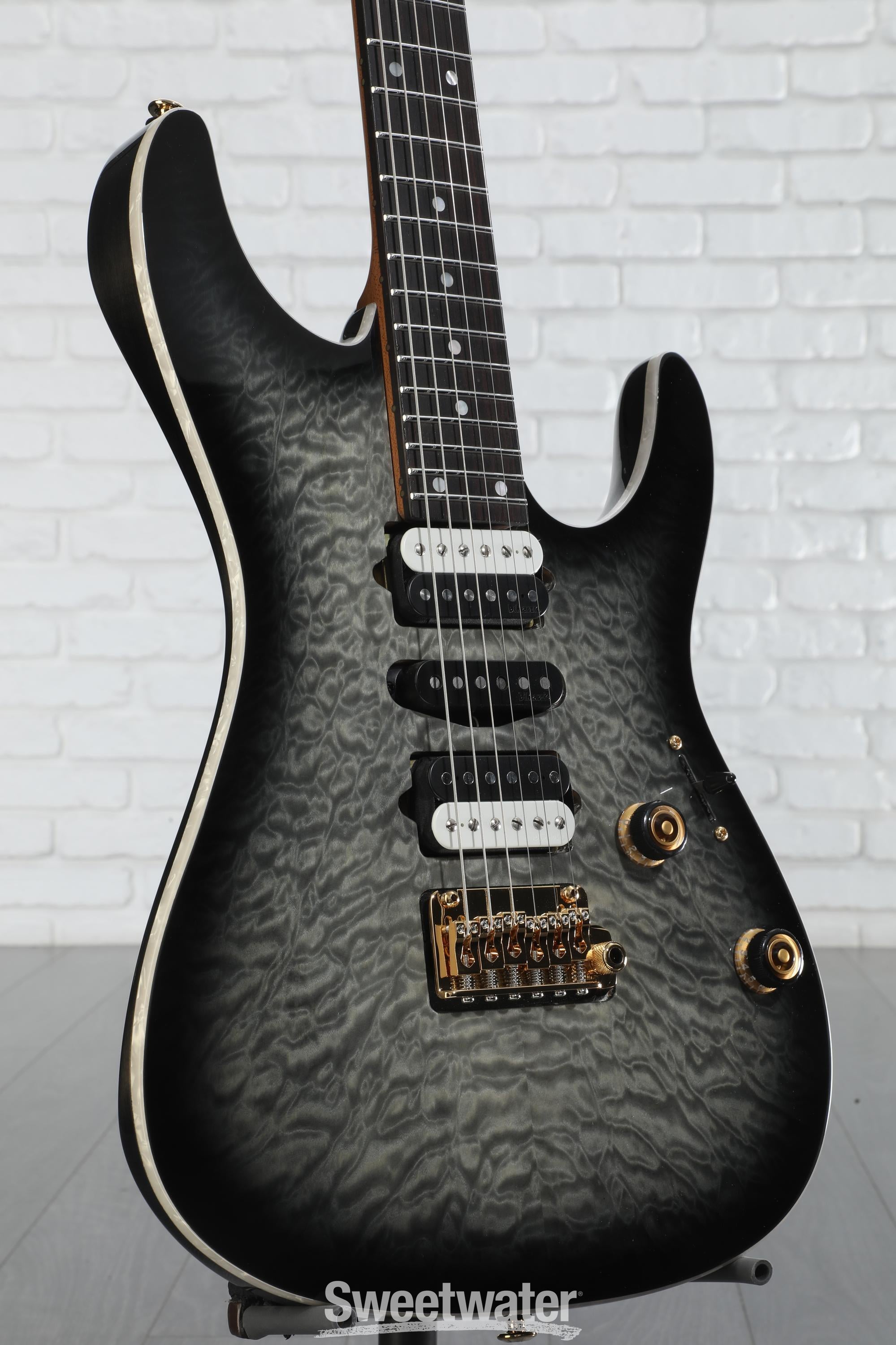 Ibanez Premium AZ47P1QM Electric Guitar - Black Ice Burst