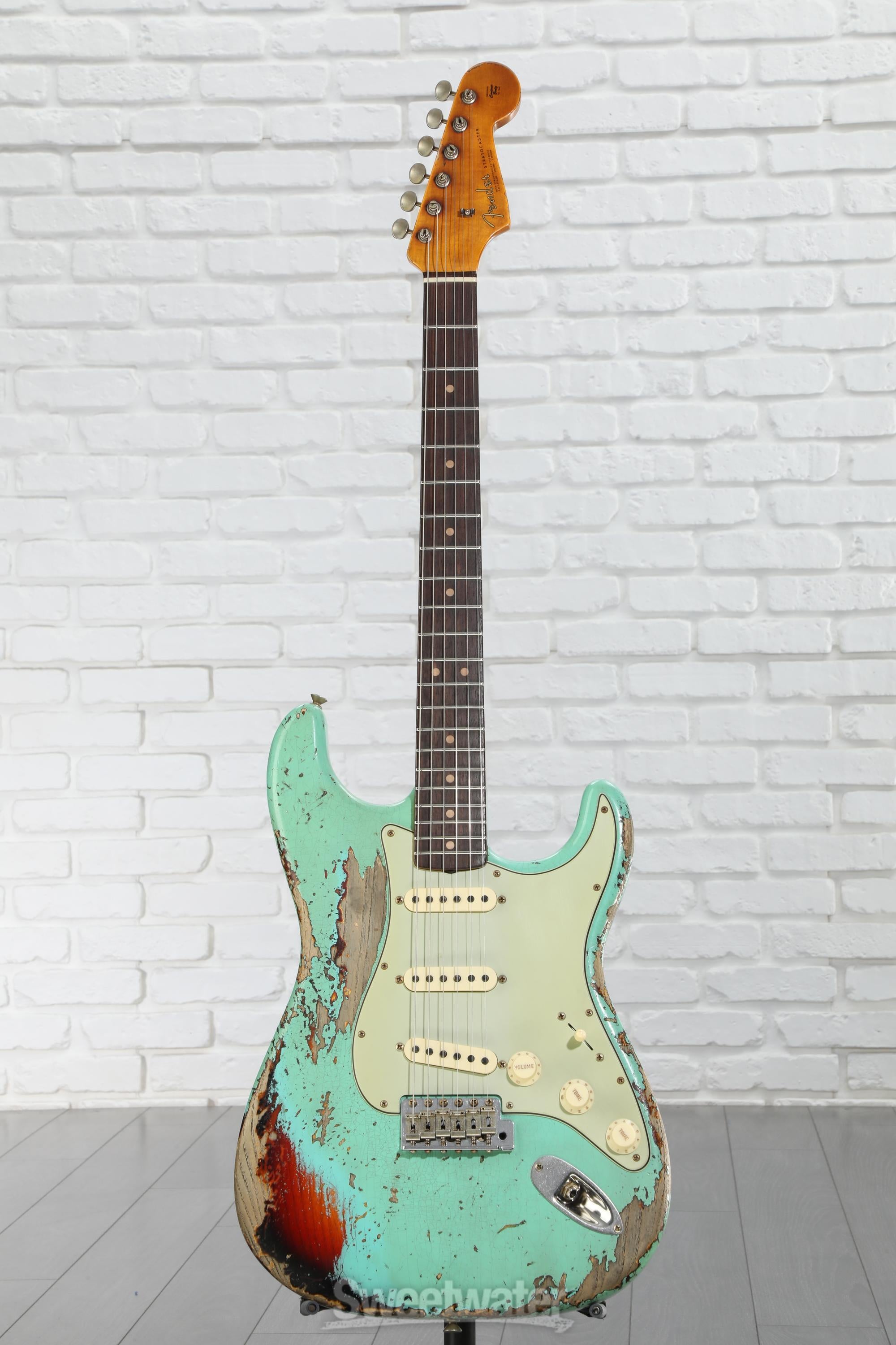 Fender Custom Shop 1963 Stratocaster Electric Guitar - Surf Green