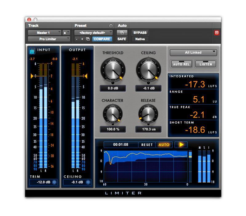 Photo of Avid Pro Limiter AAX Plug-in