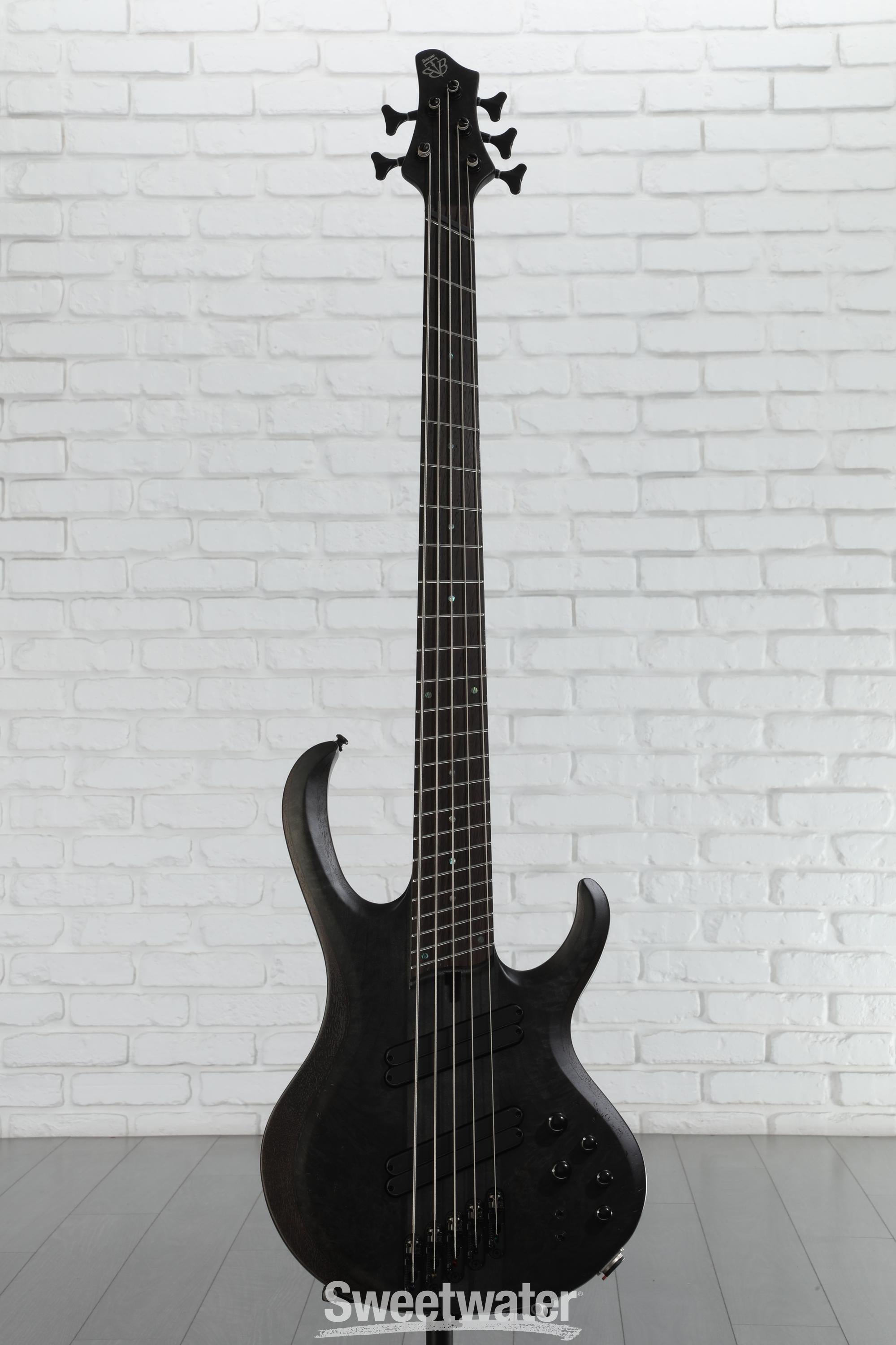 Ibanez BTB805MS 5-string Bass Guitar - Transparent Gray Flat