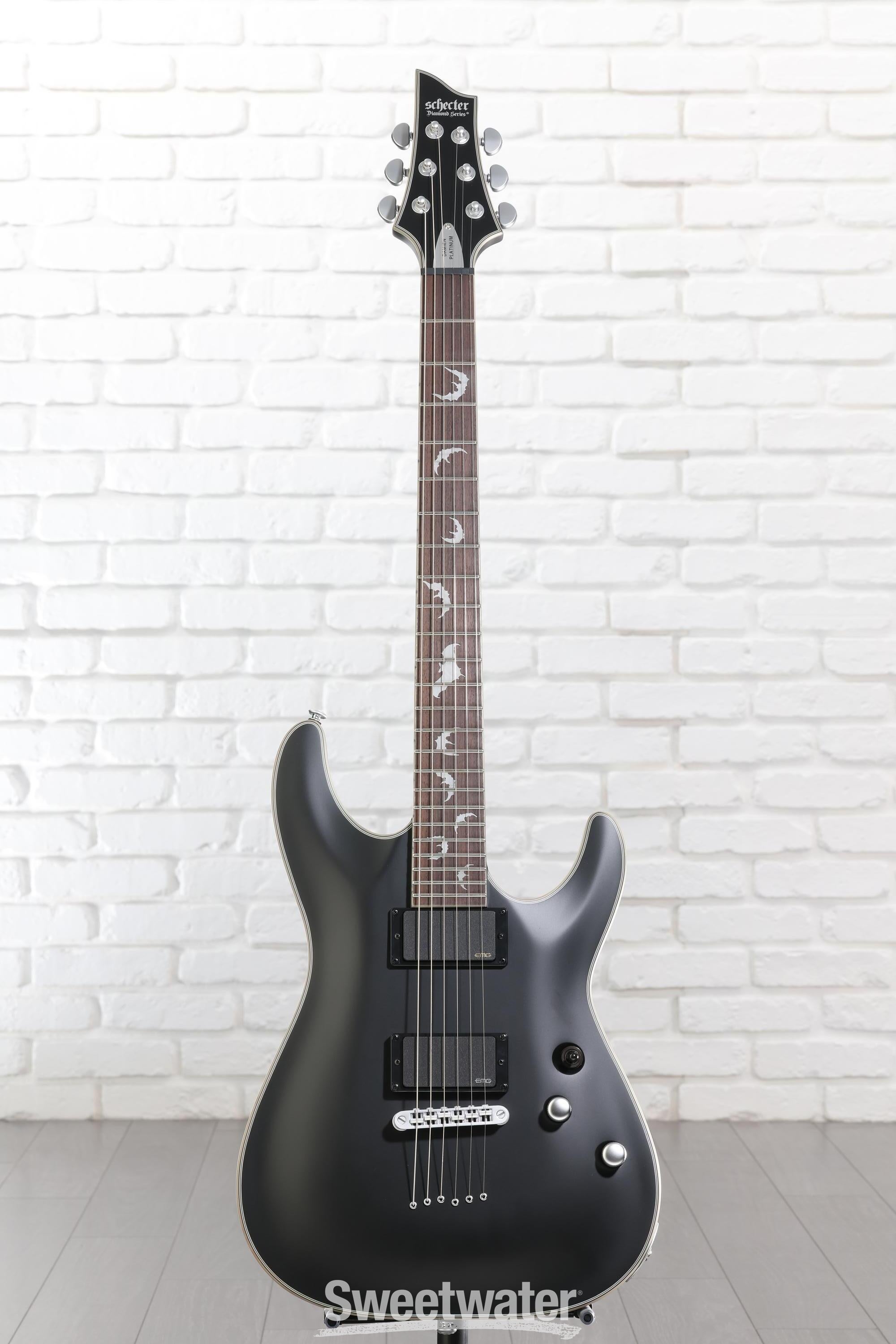 Schecter Damien Platinum 6 Electric Guitar - Satin Black | Sweetwater