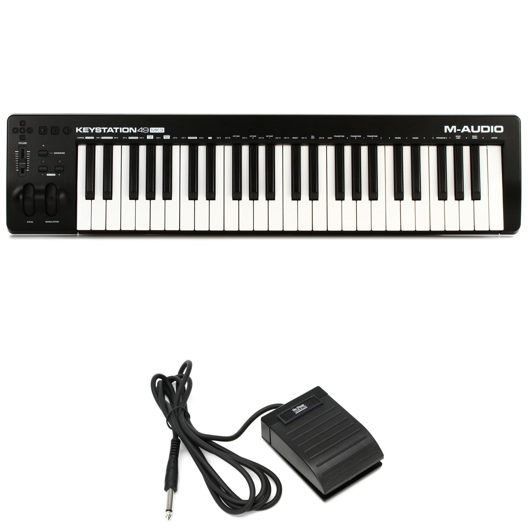 M-Audio Keystation 49 MK3 Bundle with Footswitch | Sweetwater