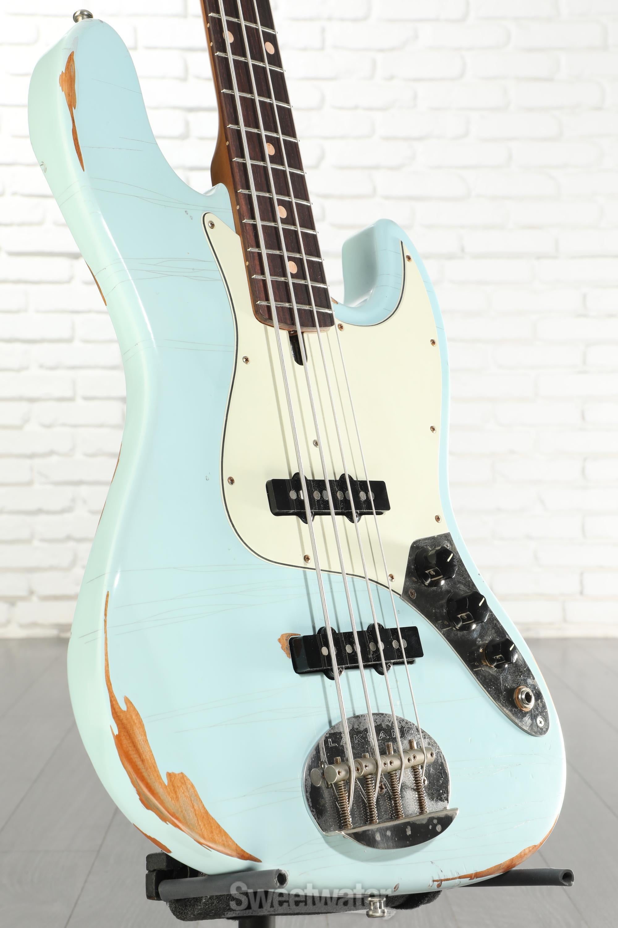 Lakland USA Classic 44-60 Bass Guitar - Aged Sonic Blue