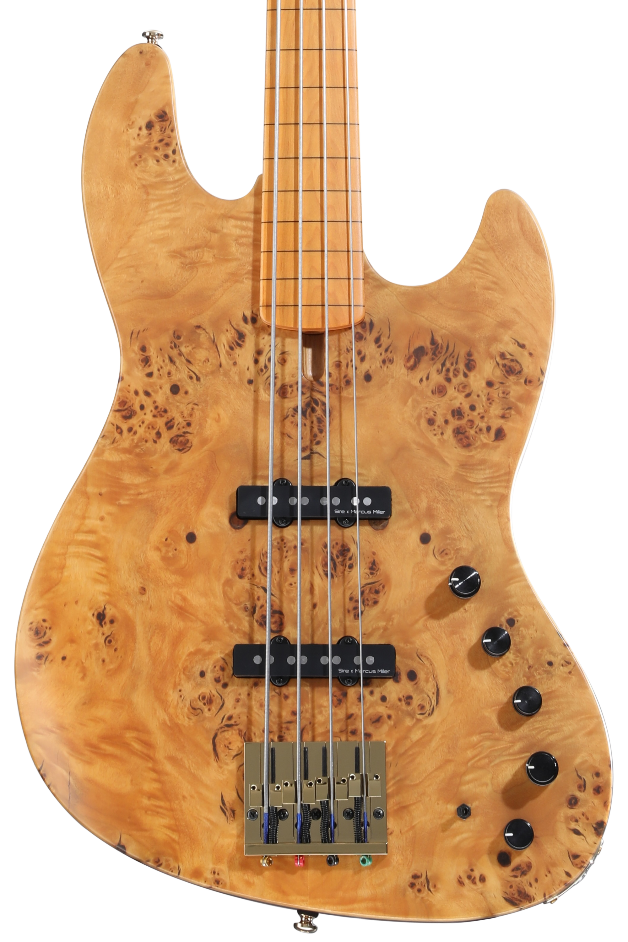 ベース Sire Marcus Miller V10-2 Sire Marcus Miller V10 4-string Fretless Bass Guitar - Natural