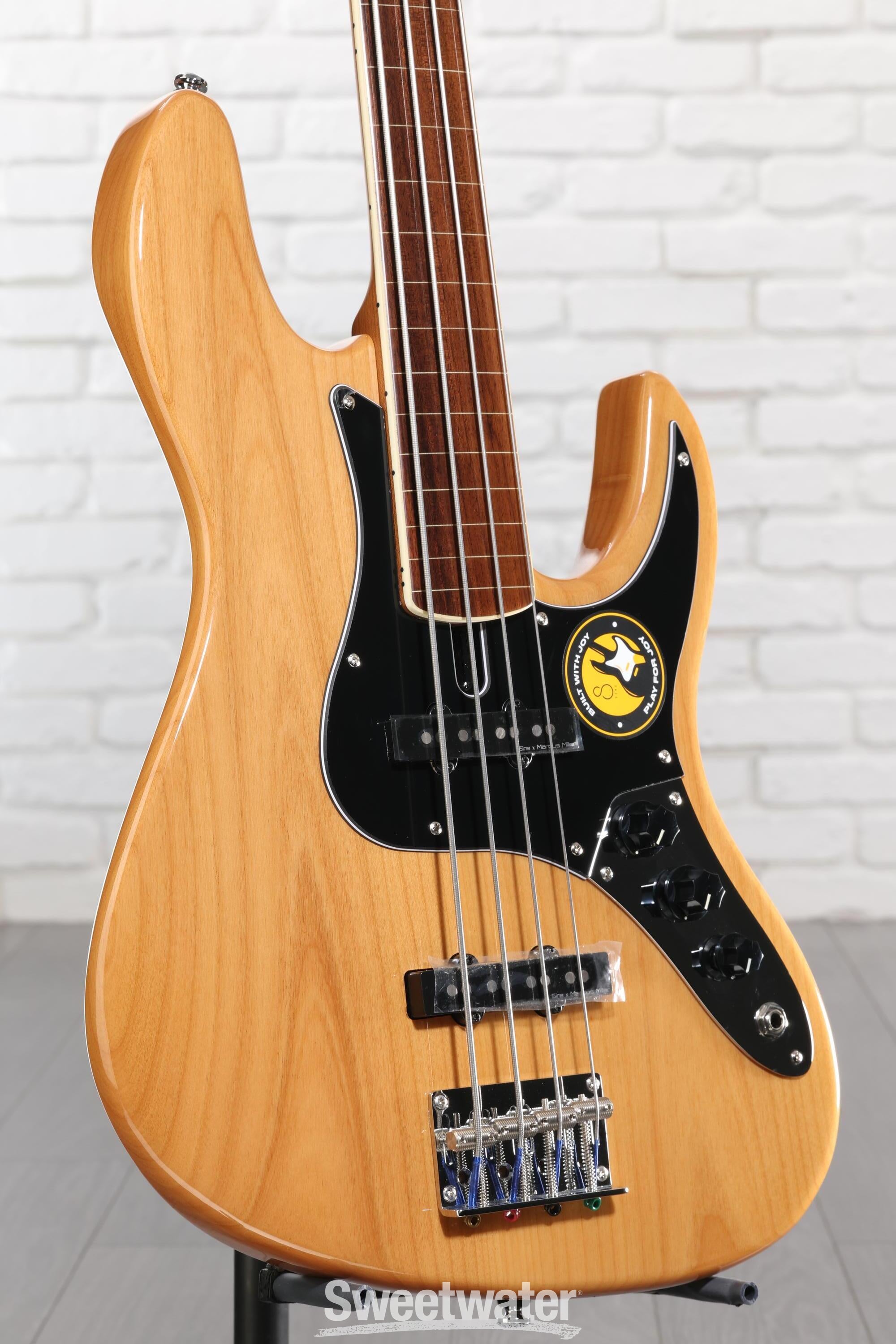 Photo of Sire Marcus Miller V5 24 Fretless Bass Guitar - Natural
