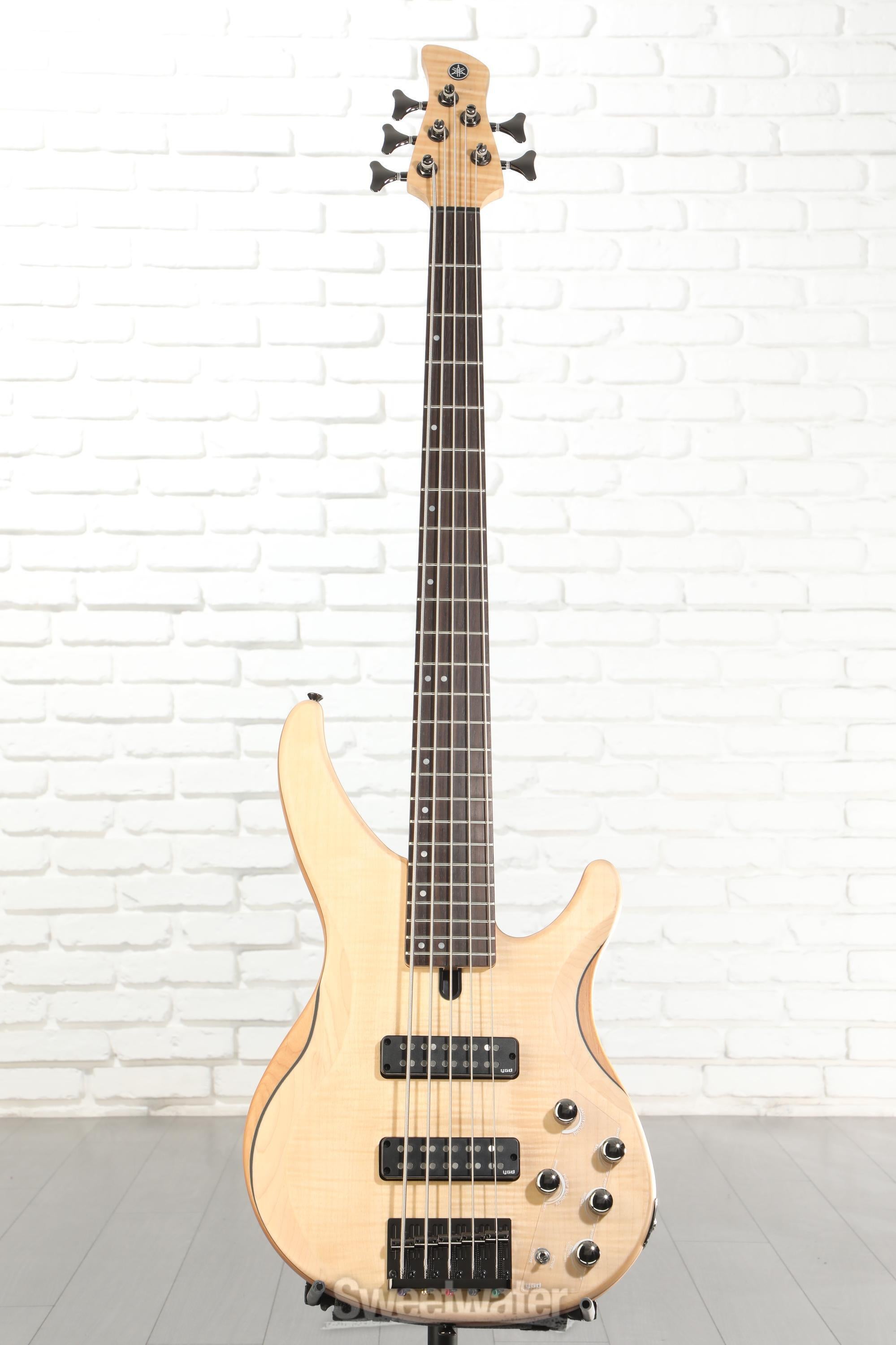 Yamaha TRBX605FM 5-string Bass Guitar - Natural Satin | Sweetwater