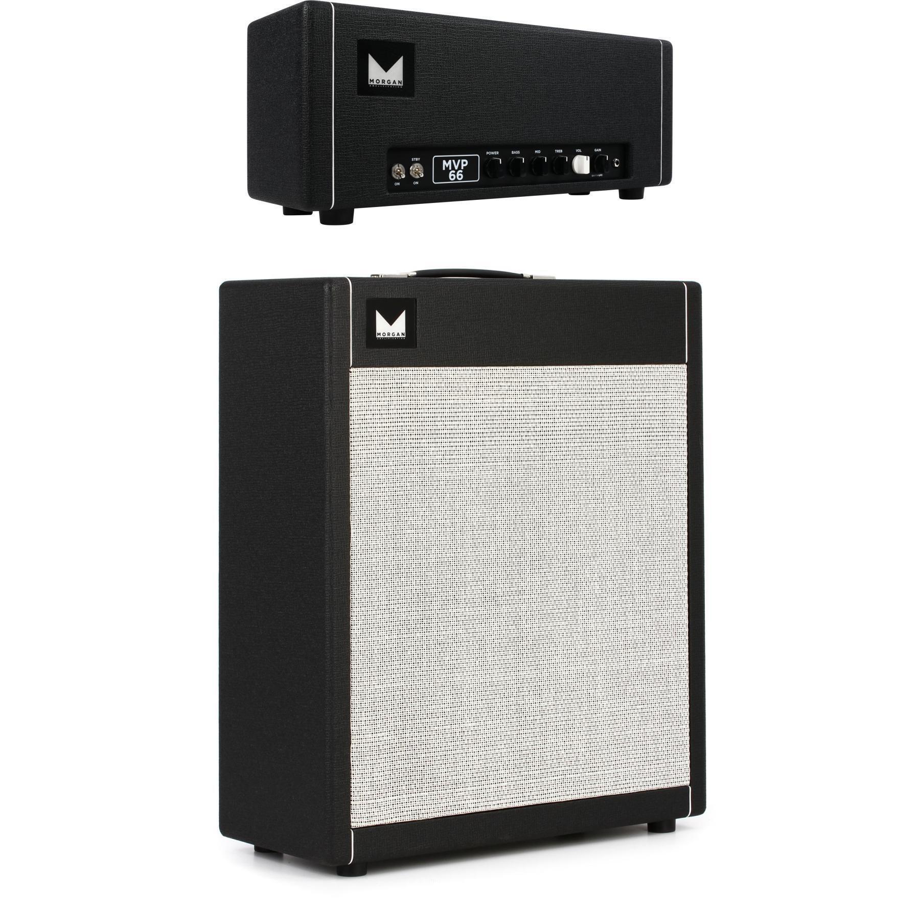 Morgan Amps MVP 66 50-watt Tube Head with 150-watt 2x12 Cabinet- Black