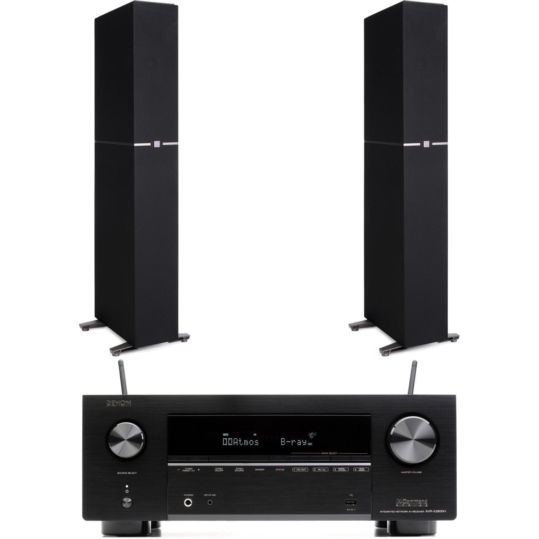 Denon AVRX2800H 95watt, 7.2channel 8K A/V Receiver and Definitive