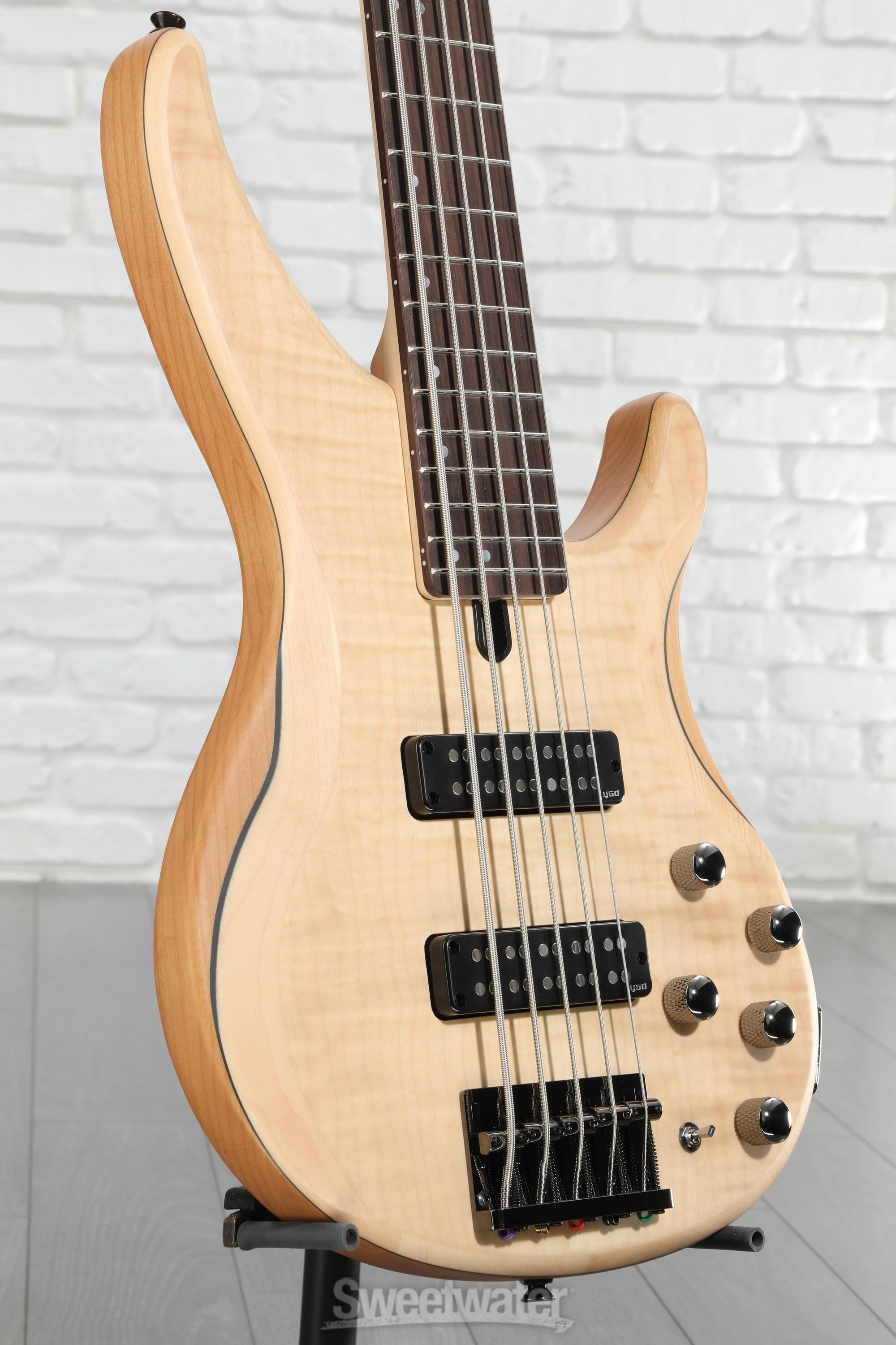 Yamaha TRBX605FM 5-string Bass Guitar - Natural Satin | Sweetwater