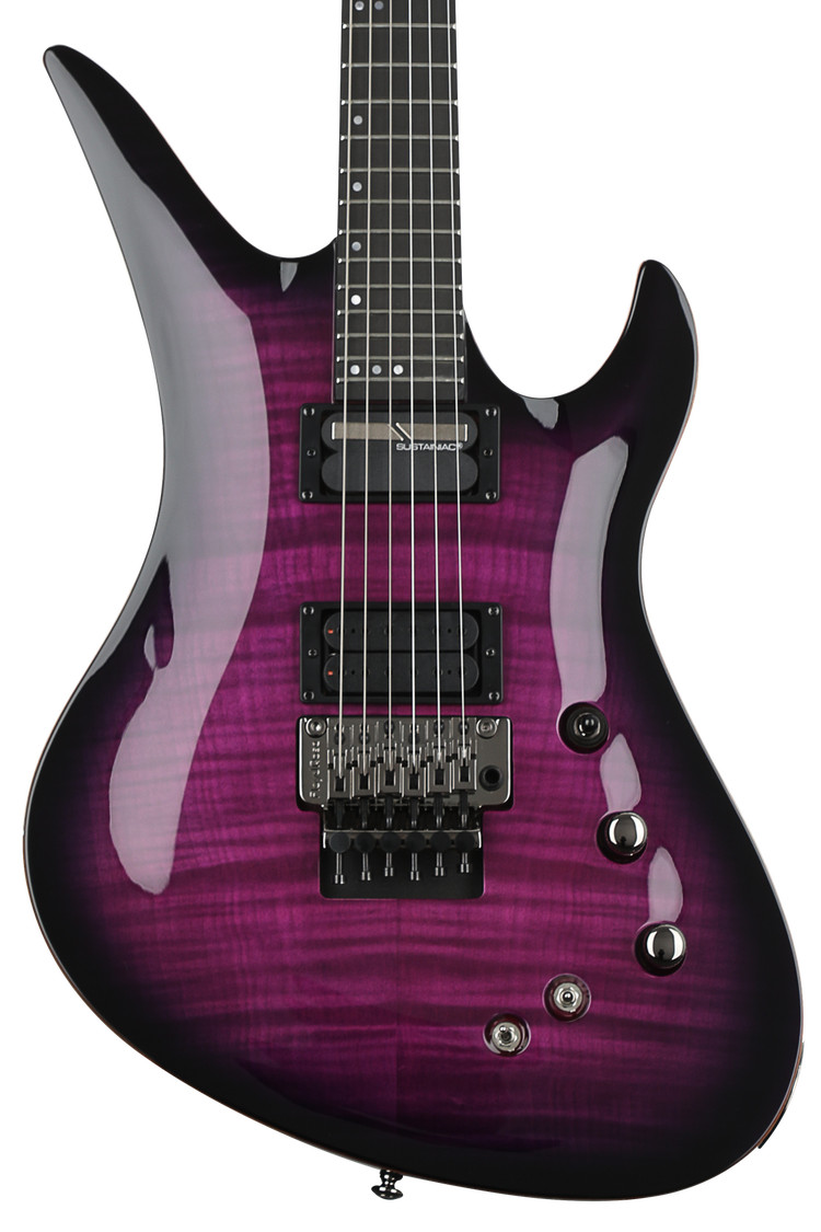 Schecter BlackJack SLS Avenger FR-S Electric Guitar - Trans Purple