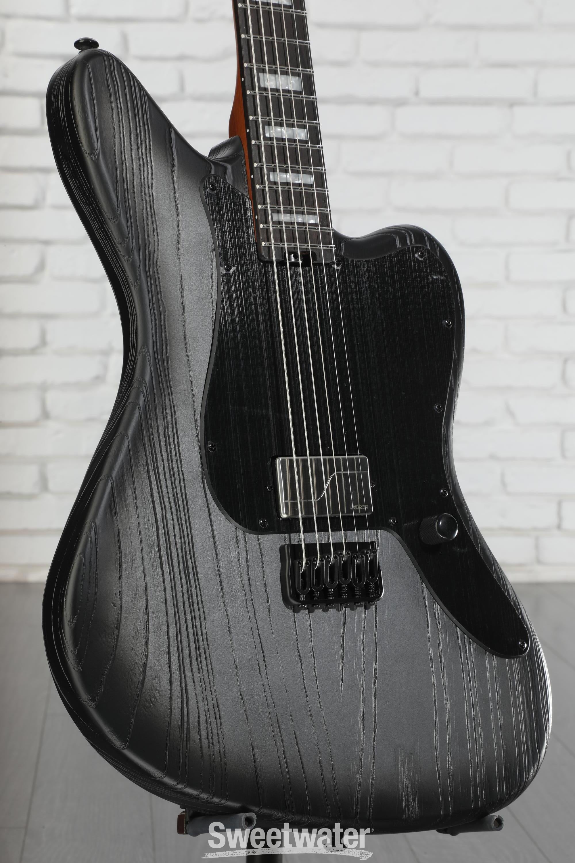 ESP LTD XJ-1B Baritone Electric Guitar - Silver Blast