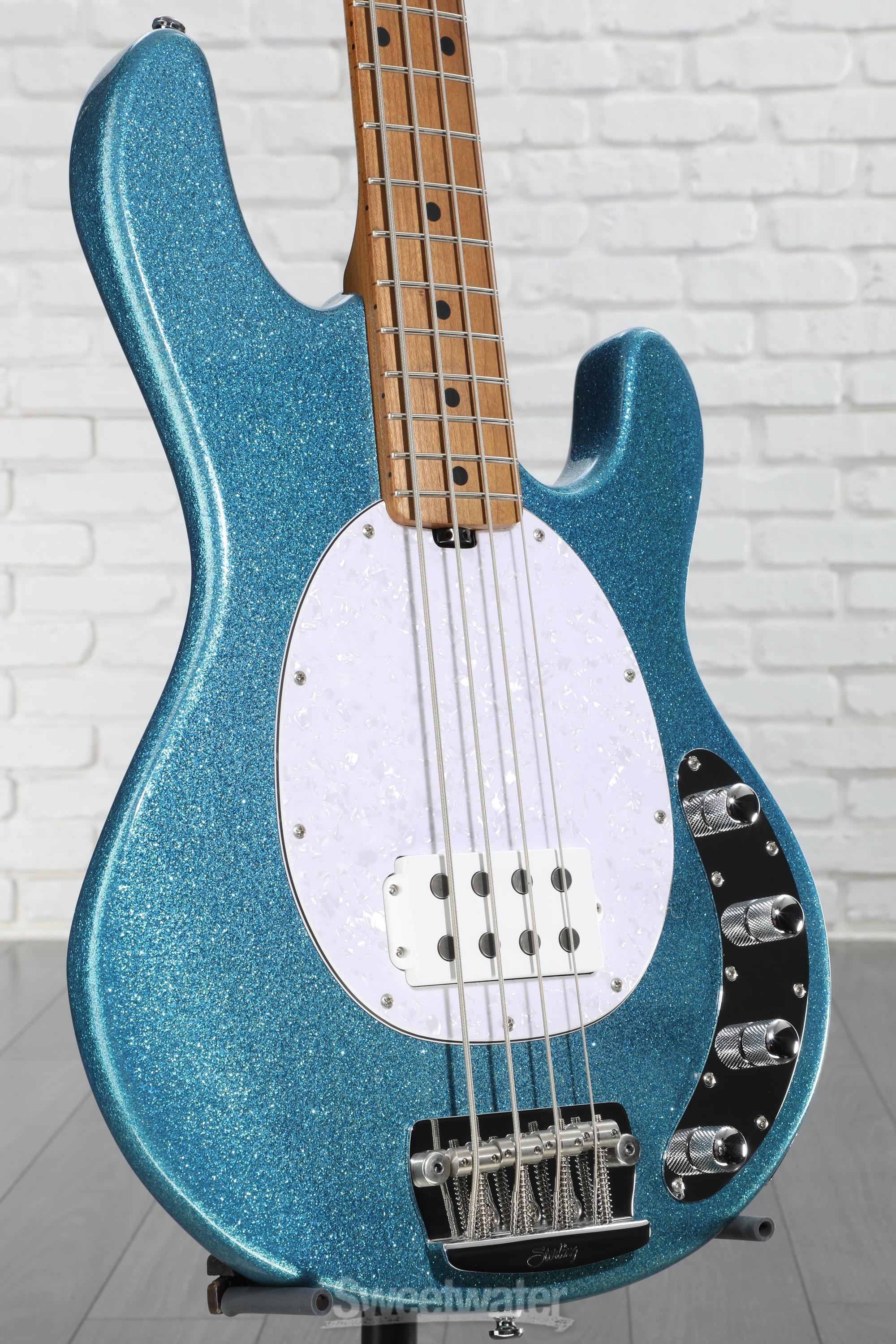 限定値下げ Musicman RAY34 Blue Sparkle Sterling by Music Man StingRay RAY34 Sparkle Bass Blue