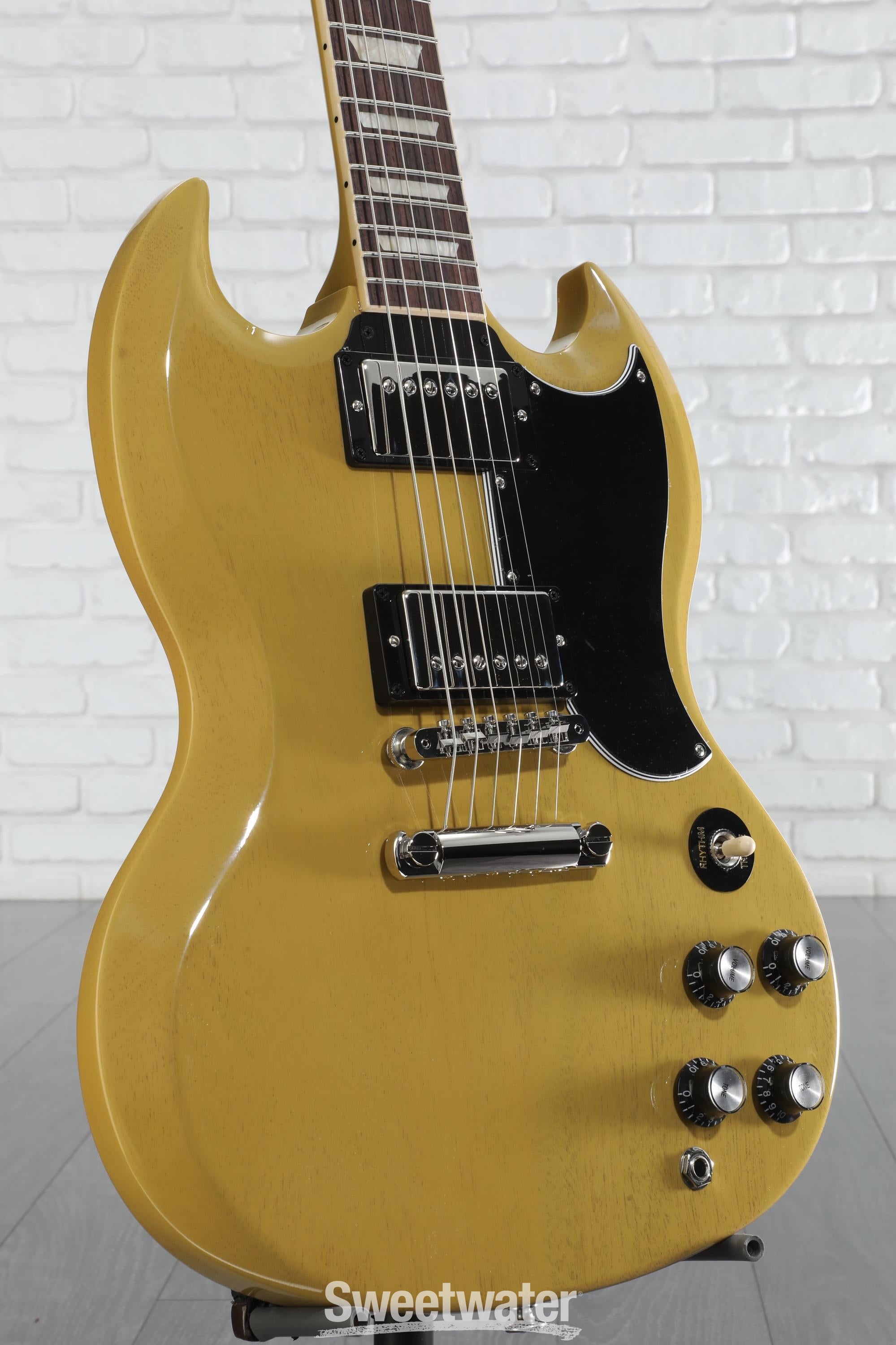 Gibson ギブソン SG Standard 61 TV Yellow Gibson SG Standard '61 Electric Guitar TV Yellow | Guitar Center