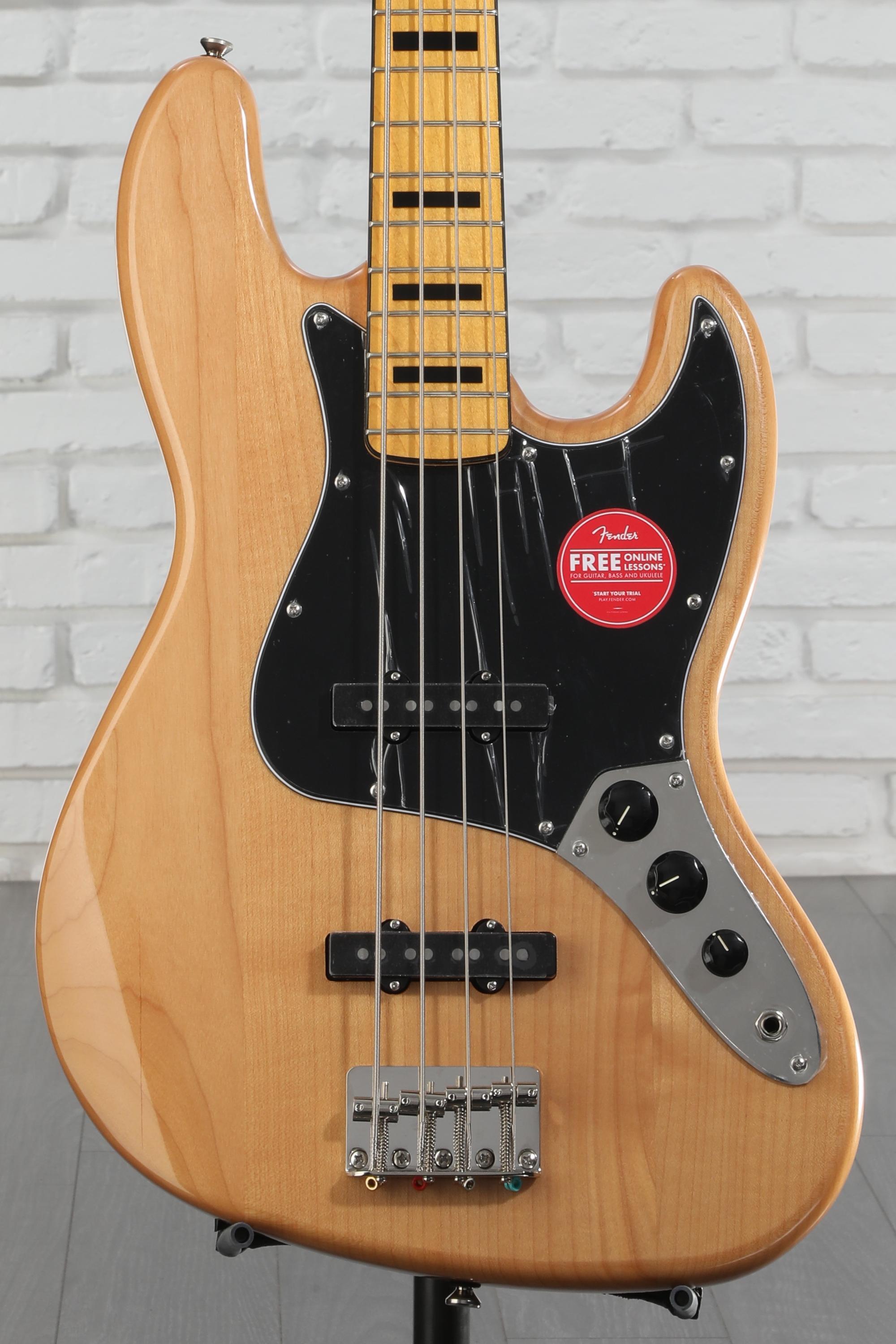 【美品】Squier Classic Vibe ‘70s Jazz Bass Squier Classic Vibe '70s Jazz Bass - Natural | Sweetwater