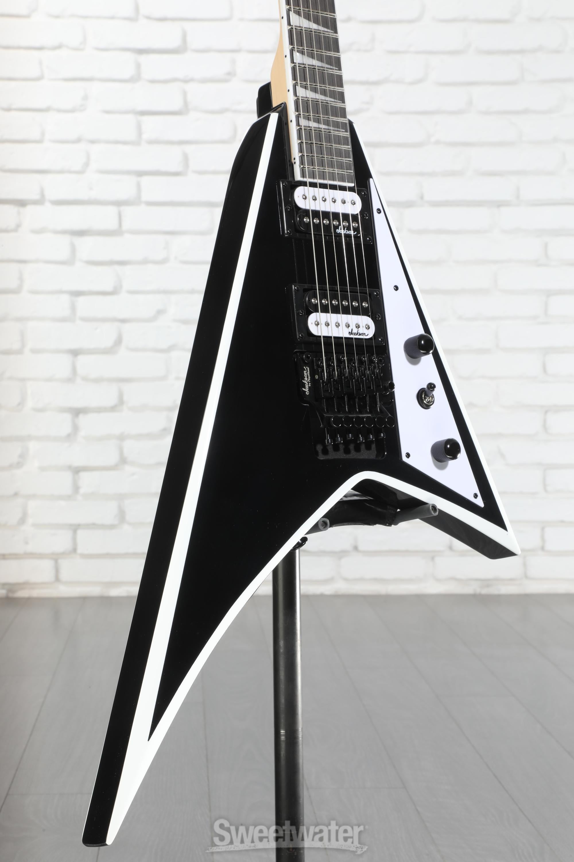 Jackson Rhoads JS32 Electric Guitar - Black with White