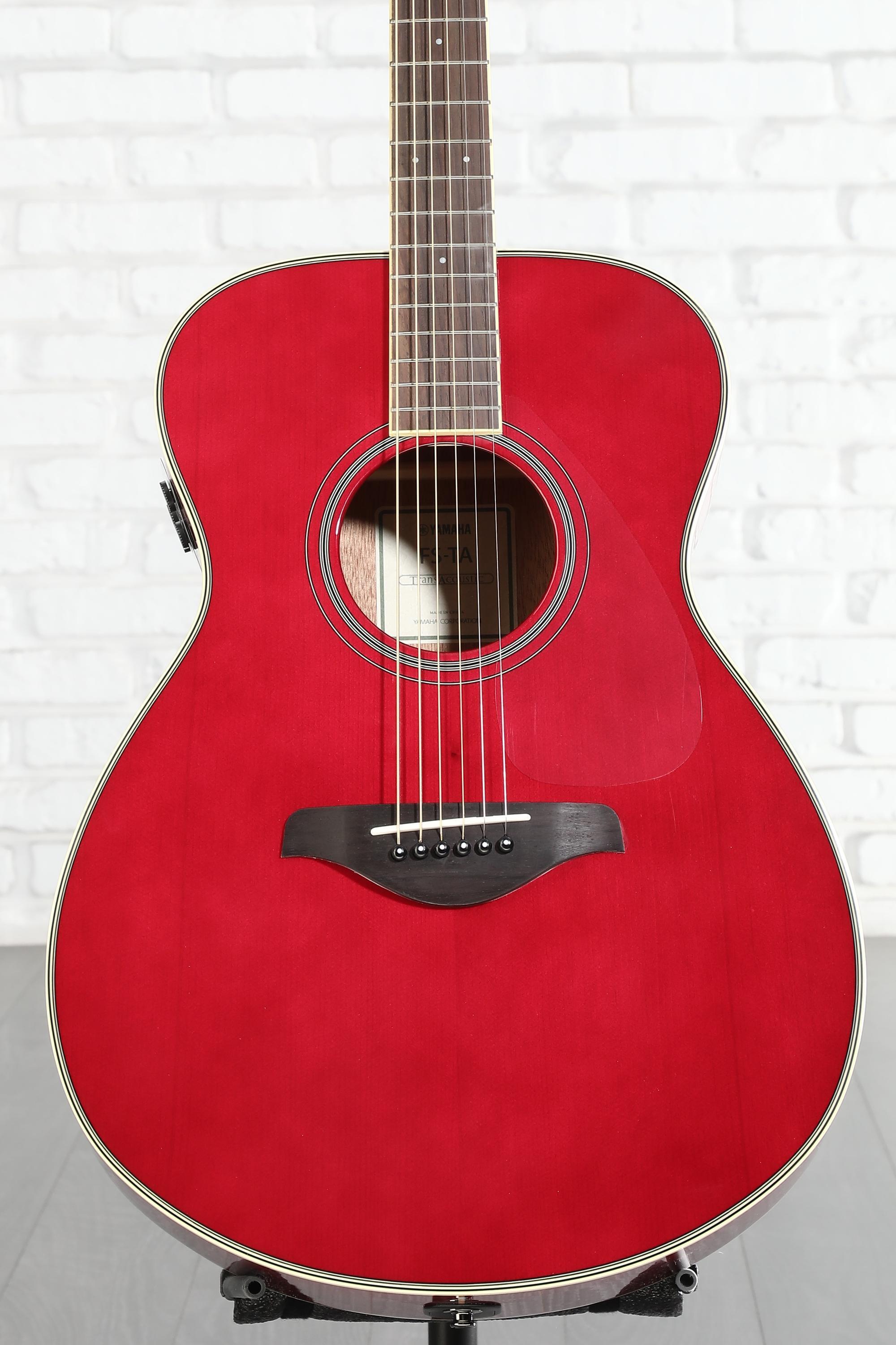 ギター YAMAHA FS-TA Yamaha FS-TA TransAcoustic Concert Acoustic-electric Guitar - Ruby
