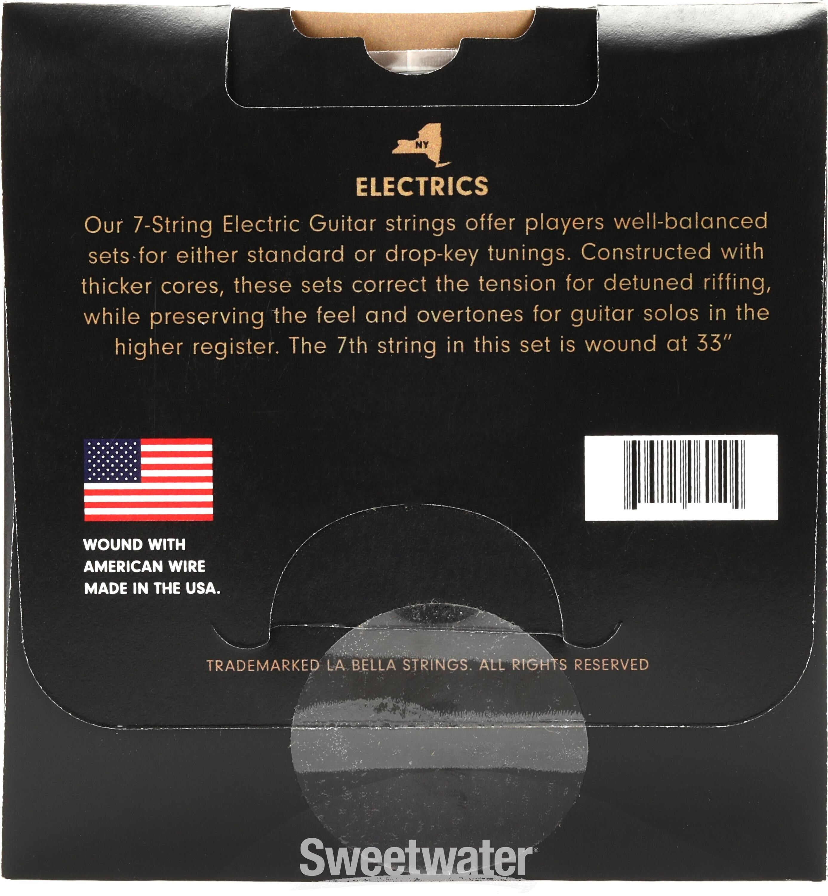 HRS 75 Nickel Electric Guitar Strings .011 .070 7 string