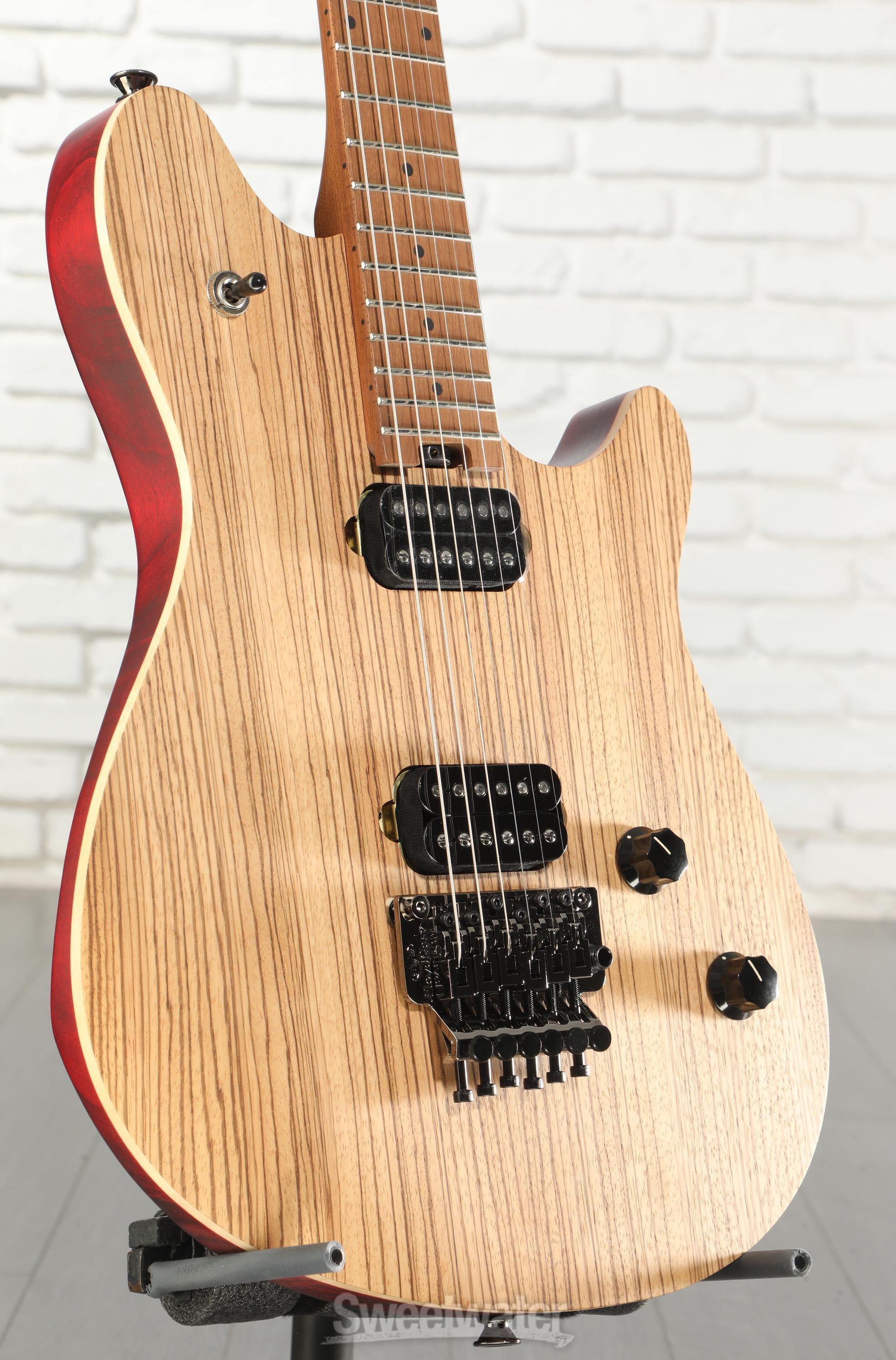 Photo of EVH Wolfgang WG Standard Exotic Zebrawood Electric Guitar - Natural