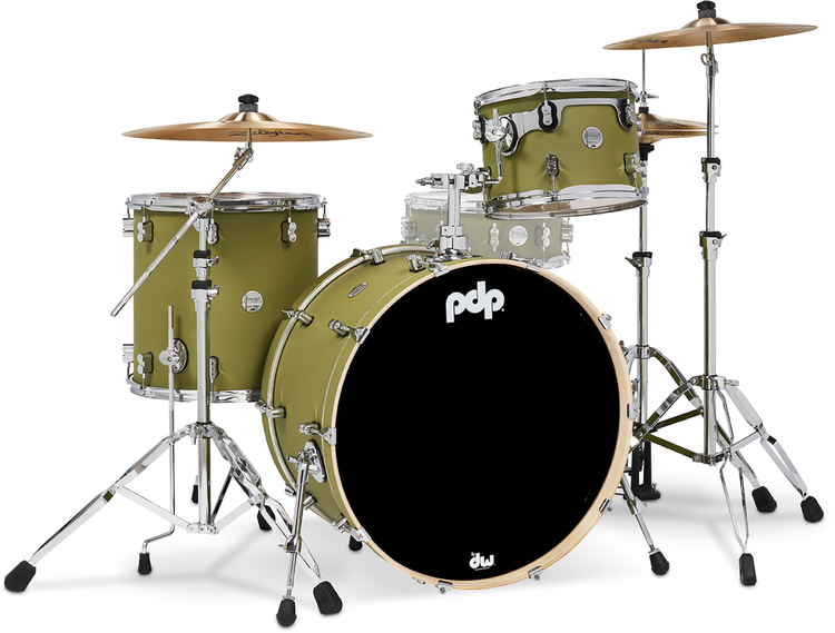 PDP Concept Maple Rock 3-piece Shell Pack - Satin Olive