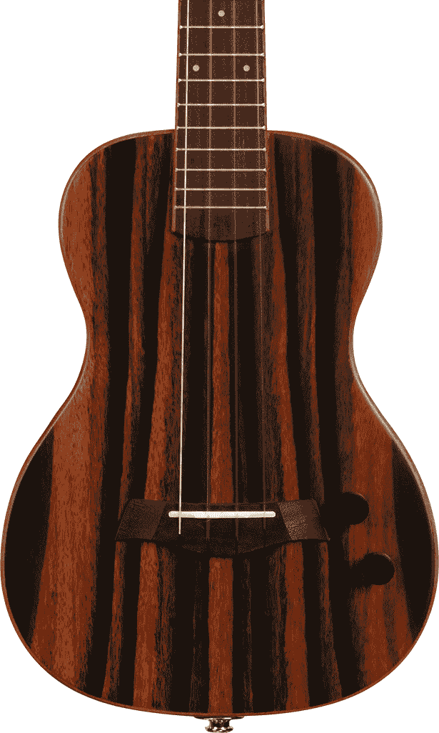 Kala Striped Ebony Solidbody Tenor Ukulele - Natural | Sweetwater