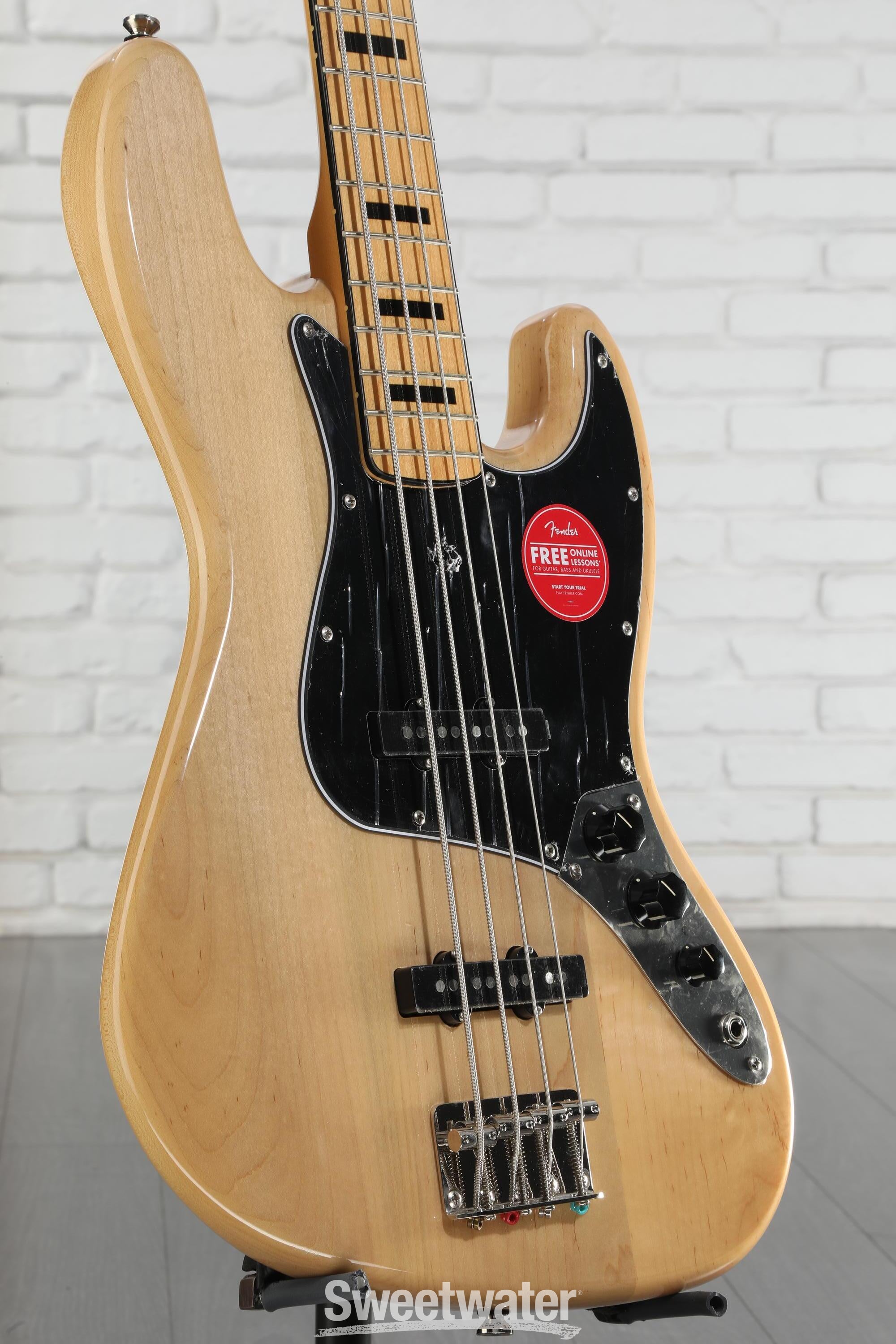 新品級 squier classic vibe '70s jazz bass Amazon.com: Squier Classic Vibe 70s Jazz Bass, Black, Maple