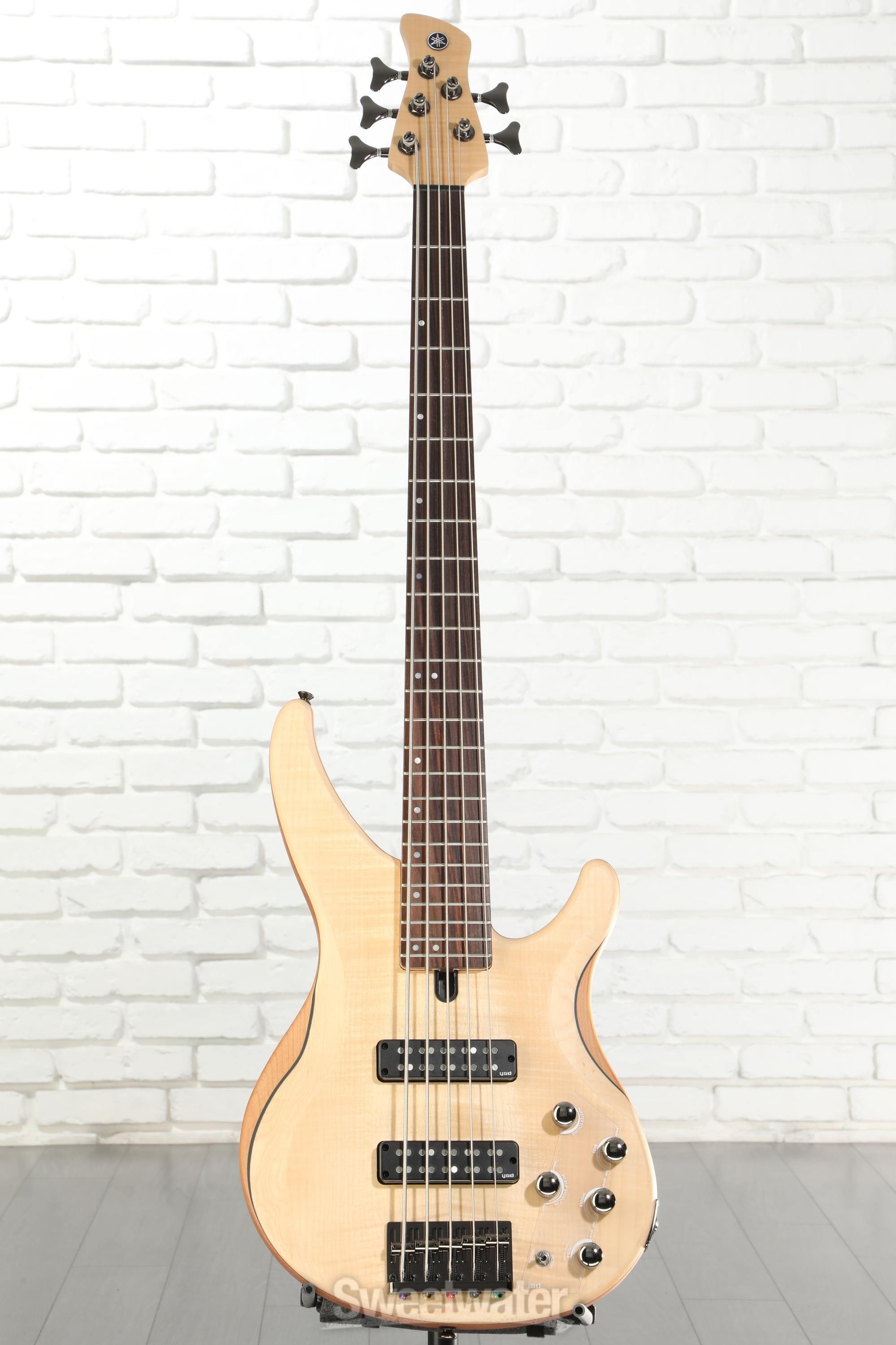 Yamaha TRBX605FM 5-string Bass Guitar - Natural Satin | Sweetwater