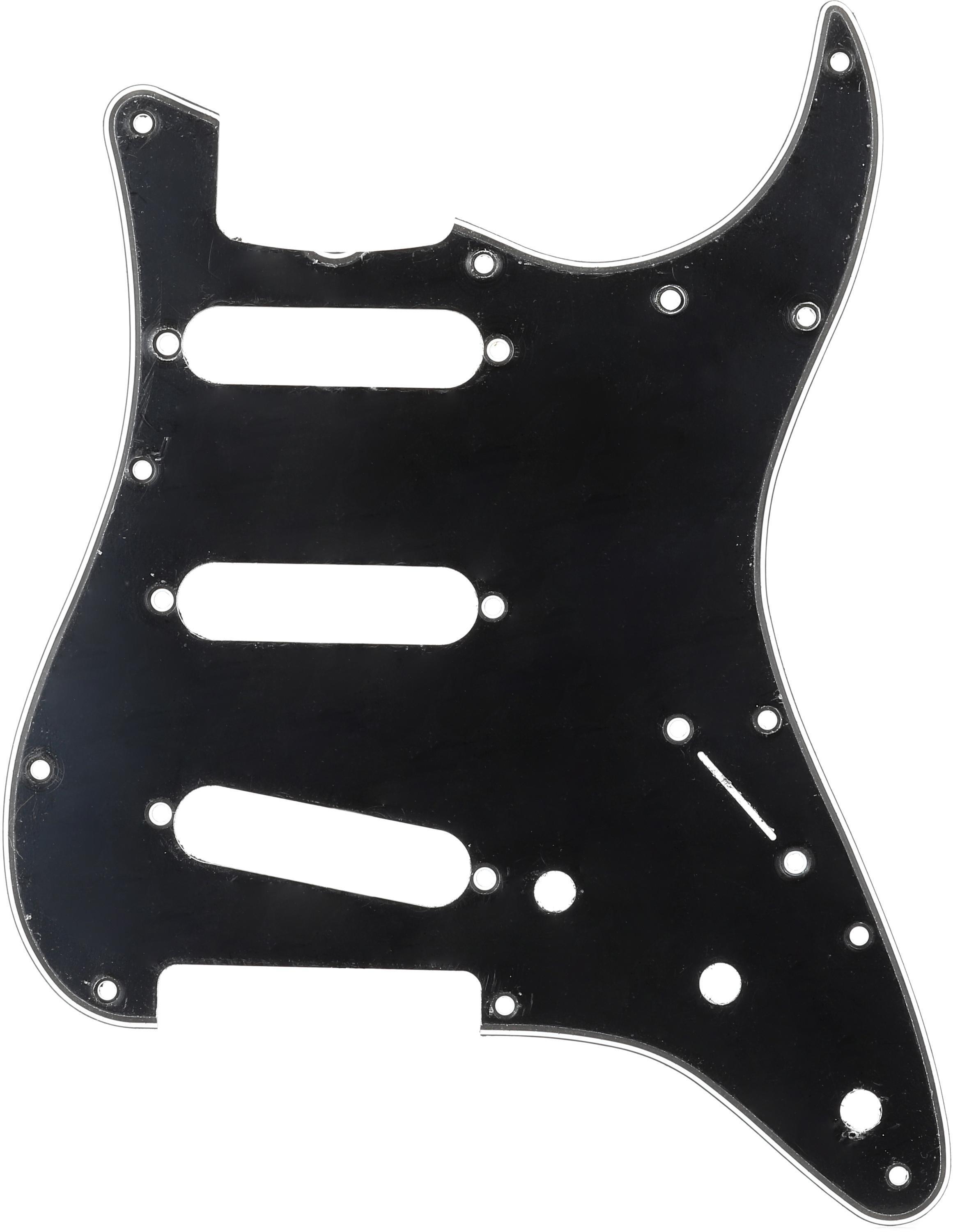 Photo of Fender 11-Hole '60s Vintage-style Stratocaster S/S/S Pickguard - 3-ply Black