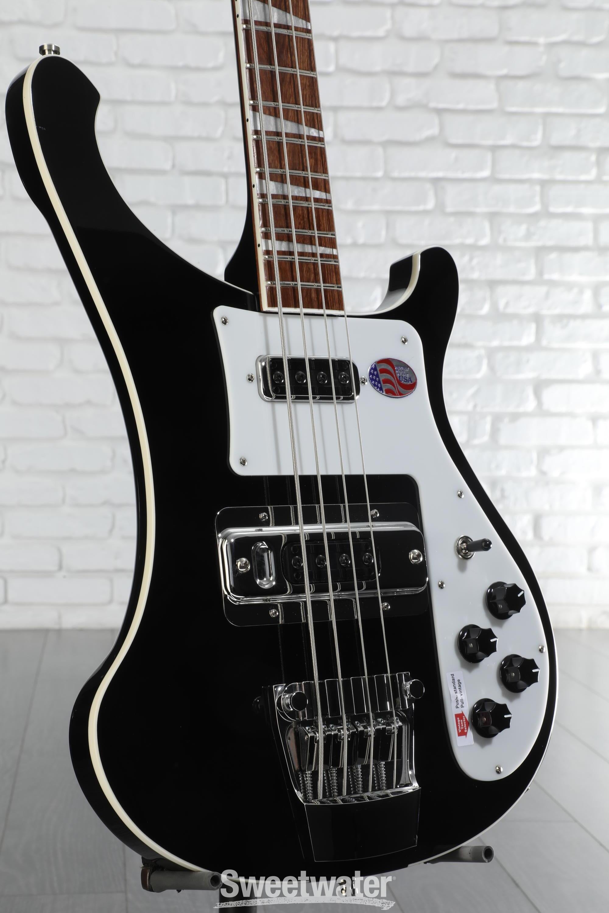 Rickenbacker ベース 4弦 ブラック/ホワイト Rickenbacker ベース 4弦 ブラック/ホワイト ベース