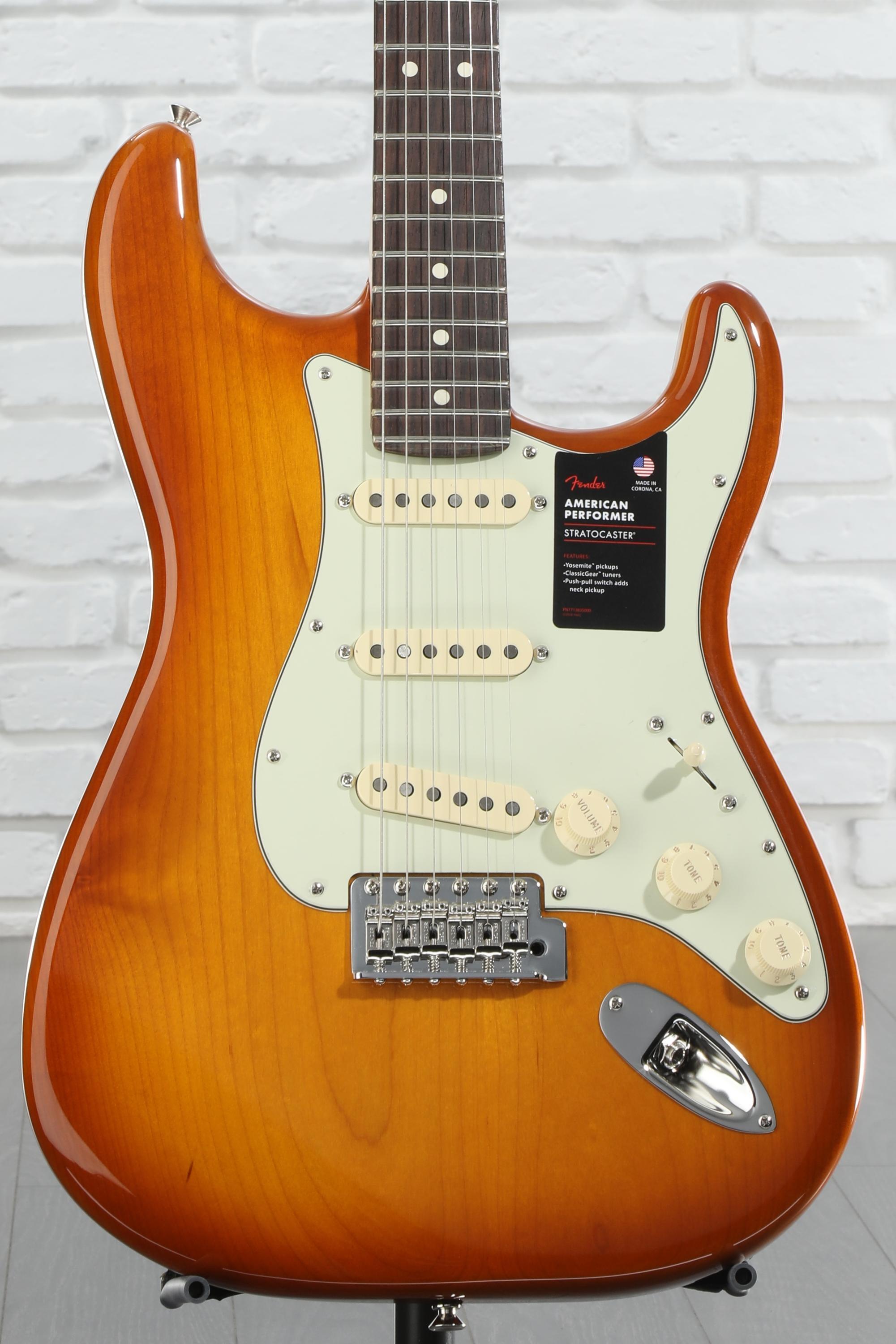 ブランド購入サイト Fender American Performer Stratocaster - Honeyburst with ギター