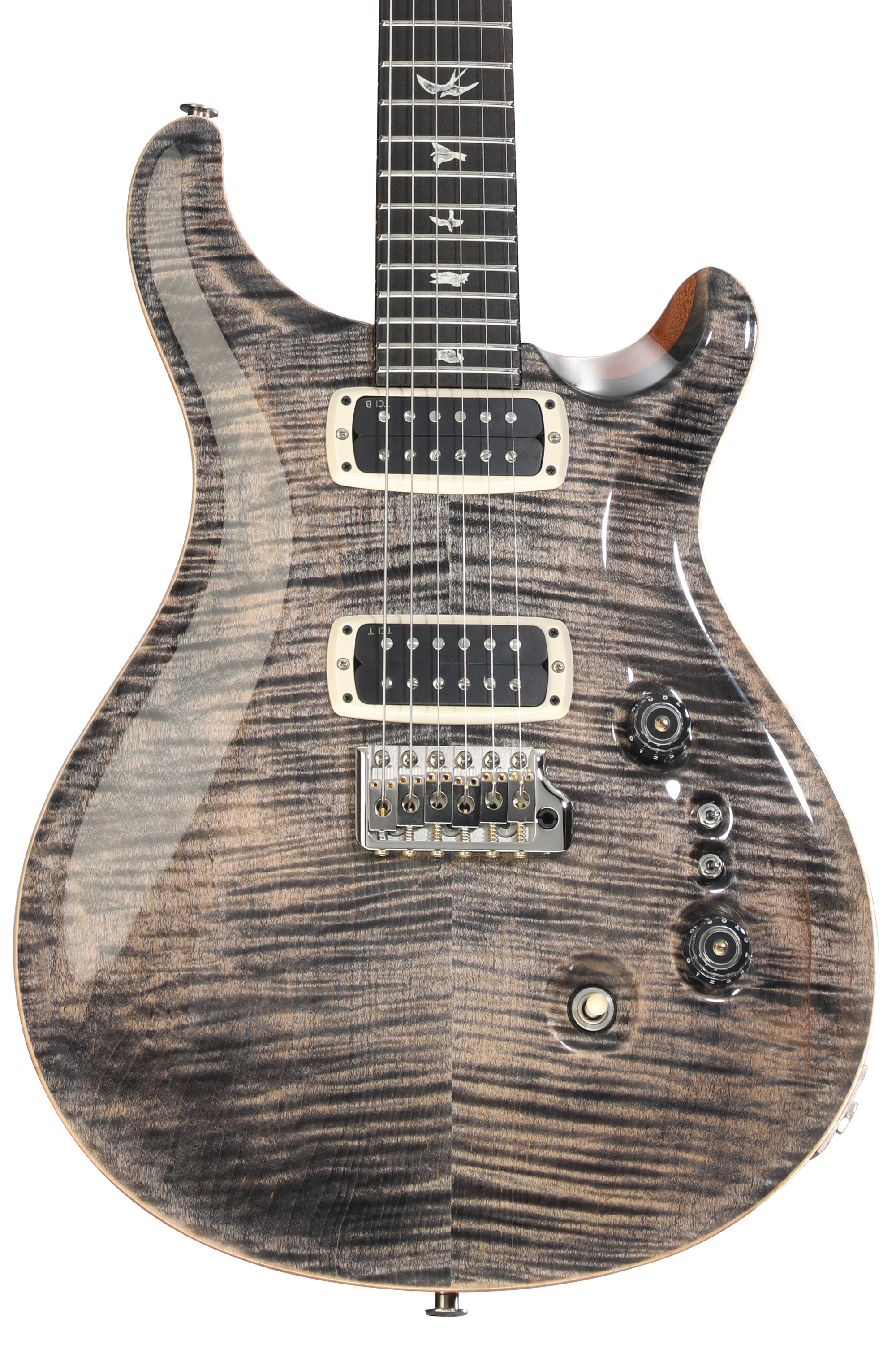 PRS Custom 24-08 Electric Guitar - Charcoal/Natural | Sweetwater