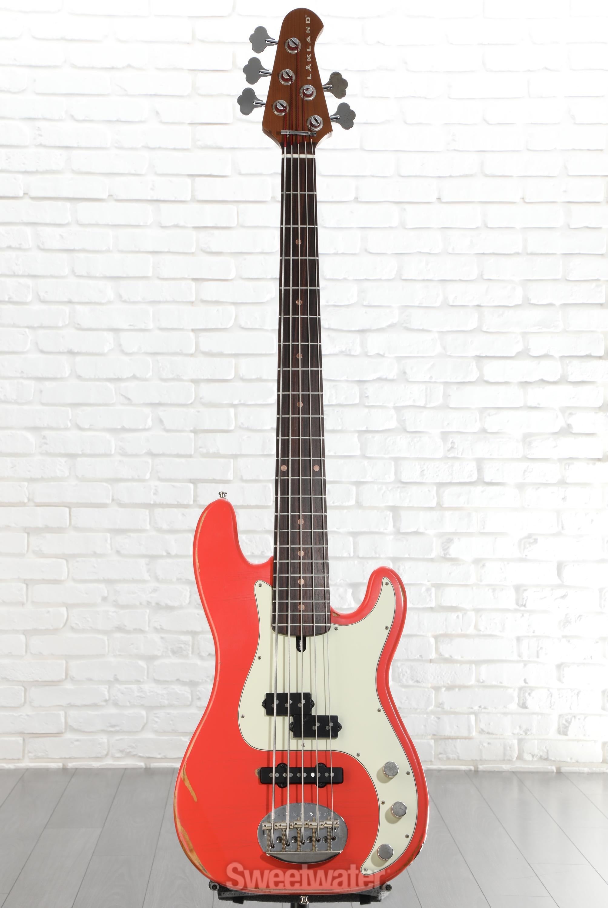 Lakland USA Classic 55-64 PJ 5-string Bass Guitar - Aged Fiesta