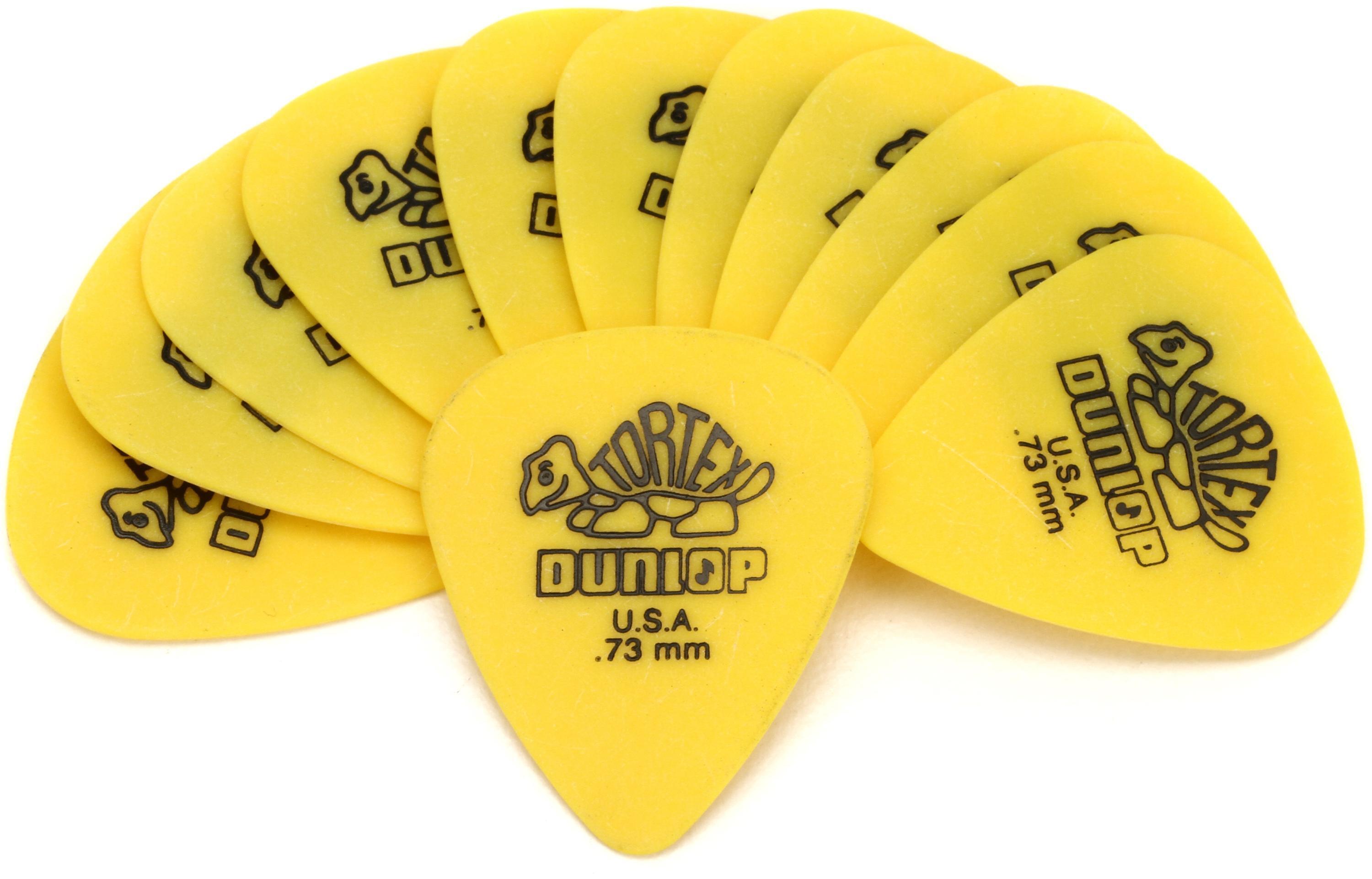 Dunlop – .73mm Tortex Lot de 10 médiators standards – 418R073