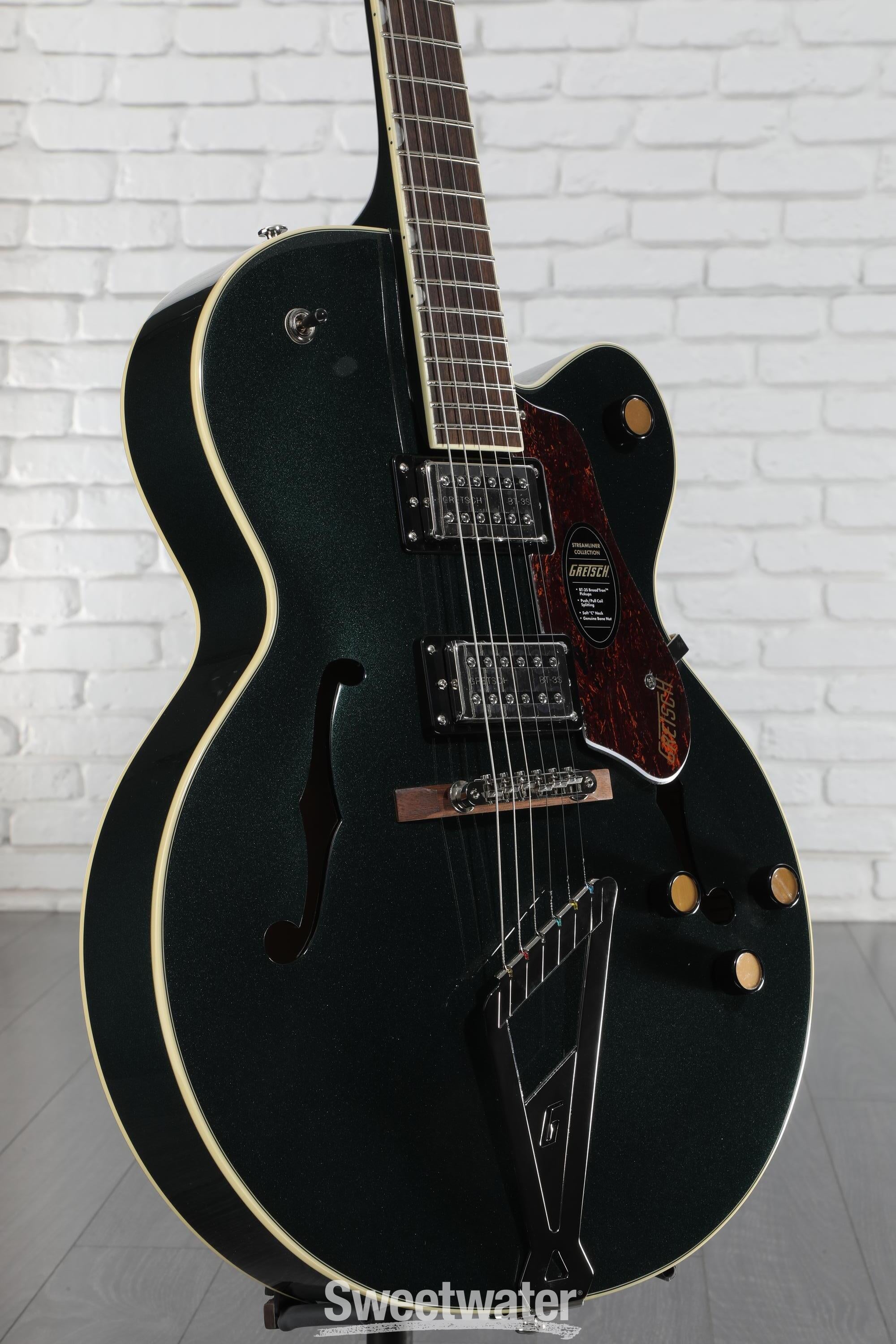 Gretsch G2420 Streamliner Hollowbody Electric Guitar with Chromatic II Tailpiece - Cadillac Green