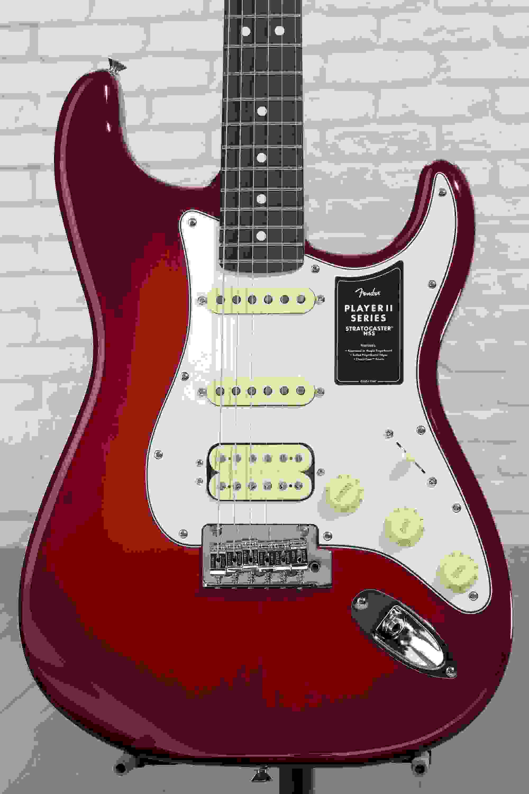 Fender Player II Stratocaster HSS Electric Guitar - Transparent Cherry Burst