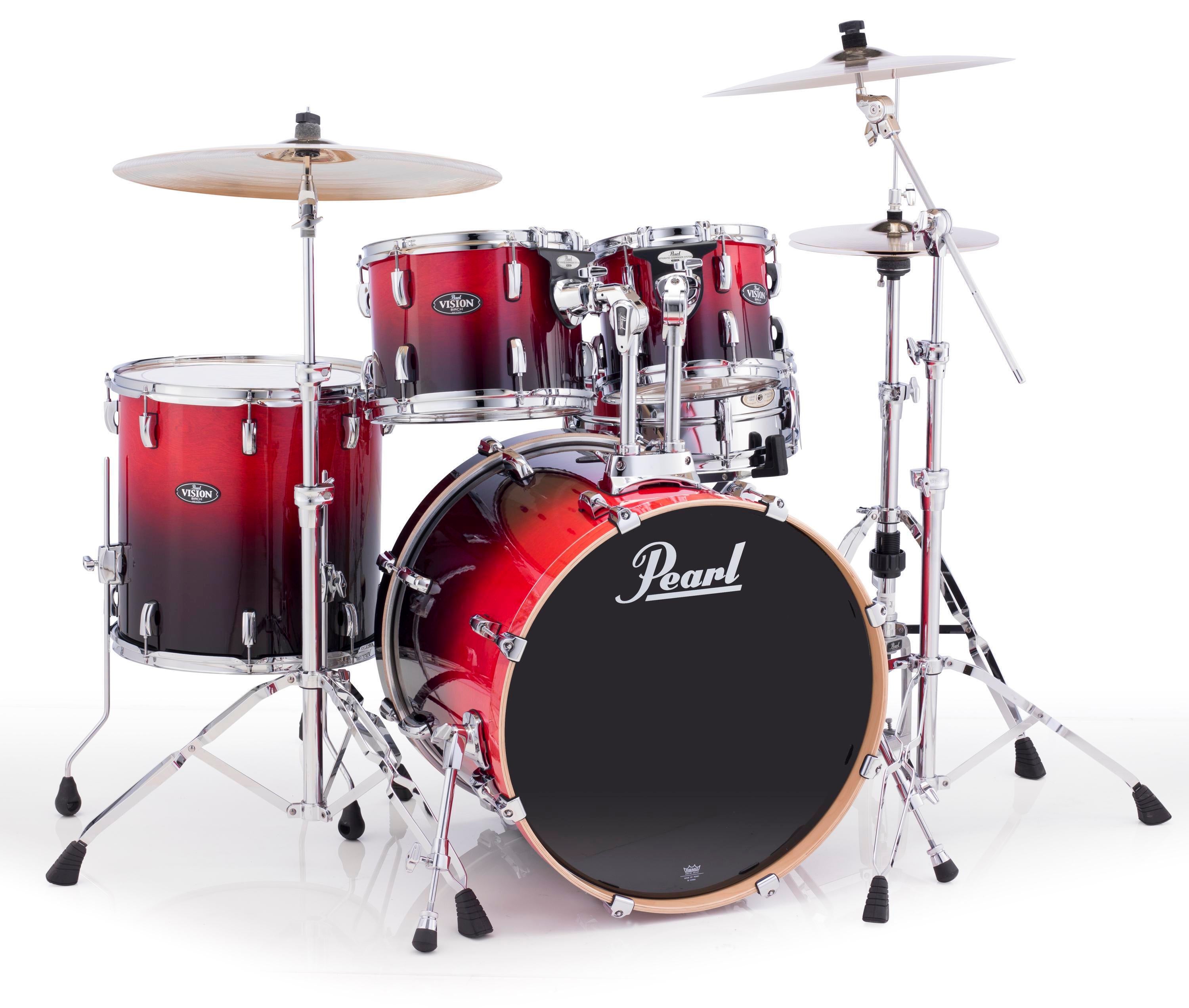 Pearl Vision Birch VBL 5-Piece Kit - Ruby Fade Reviews | Sweetwater
