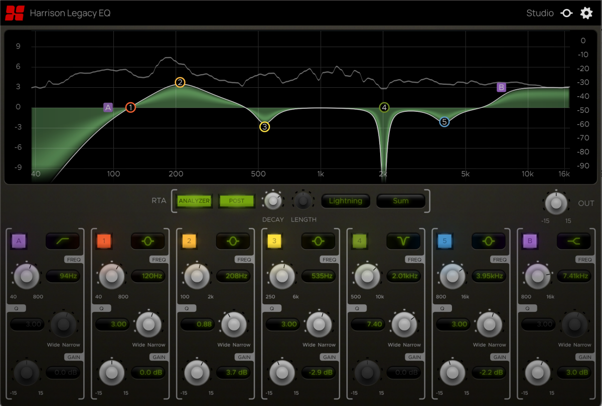 Photo of Harrison Audio Legacy EQ Plug-in