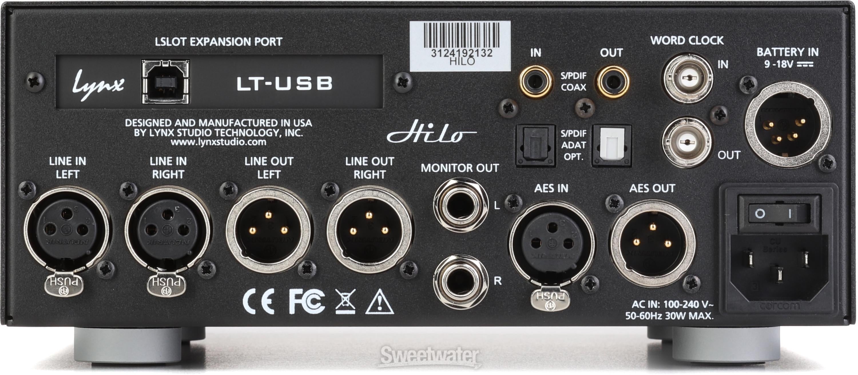 Lynx Hilo 2 AD/DA Converter with USB | Sweetwater