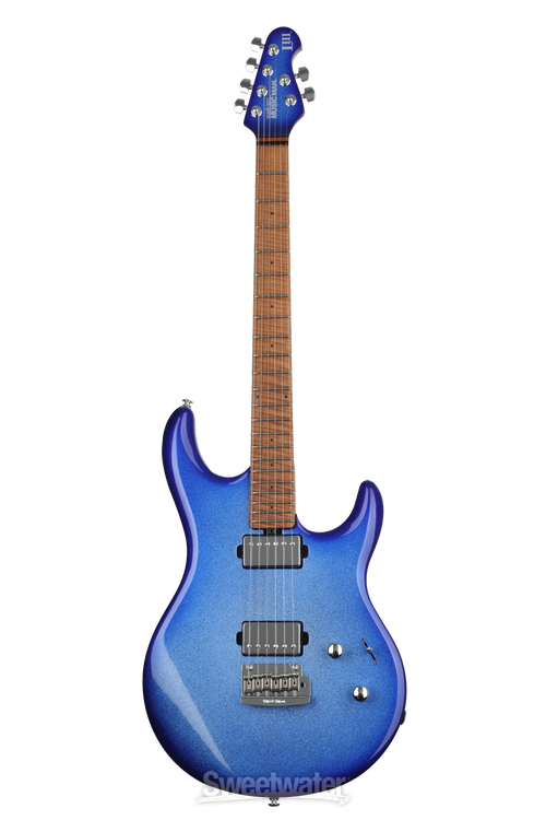 Ernie Ball Music Man Luke III HH Electric Guitar - Pacific Blue Sparkle,  Sweetwater Exclusive