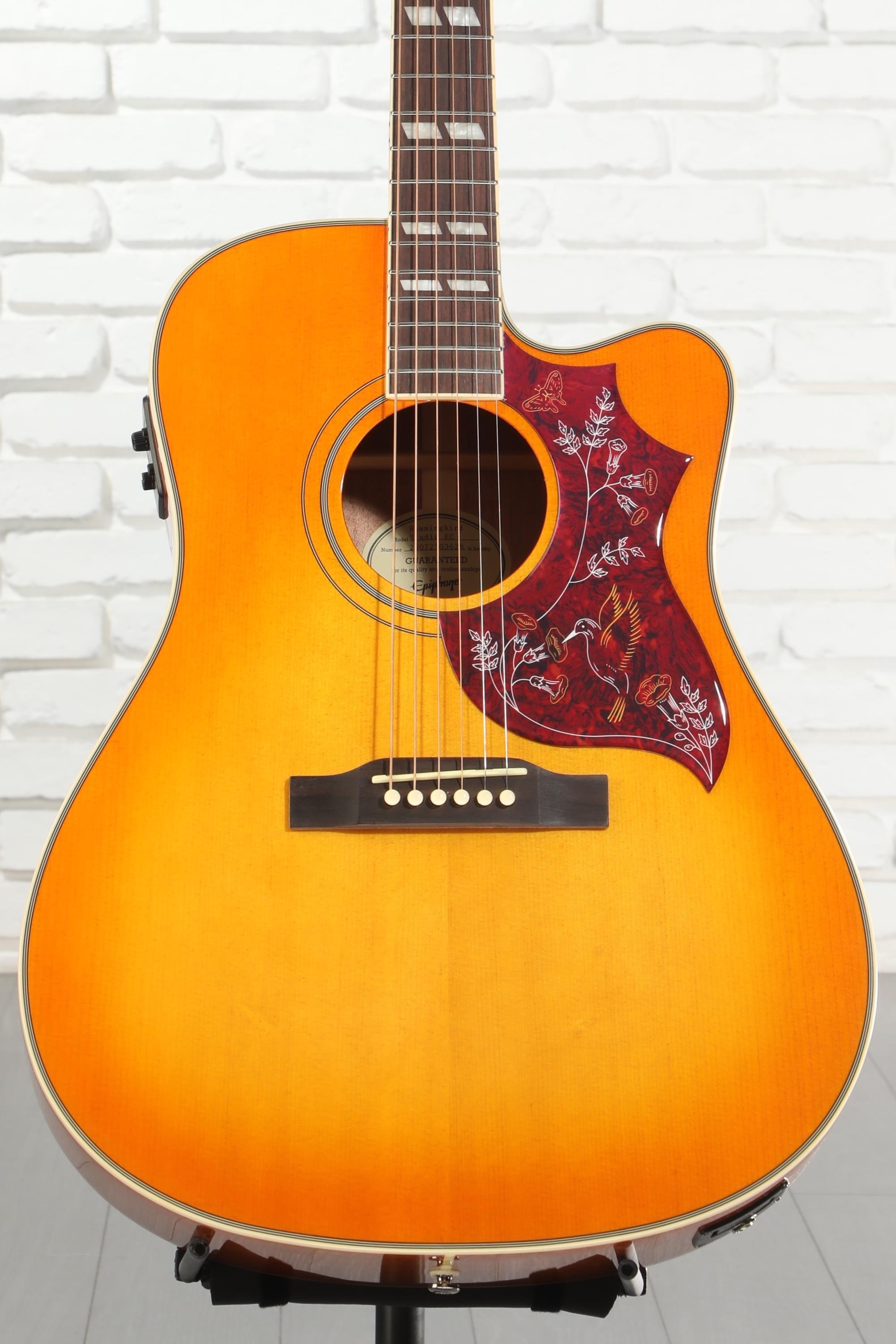 Epiphone Hummingbird Studio EC Acoustic-electric Guitar - Heritage