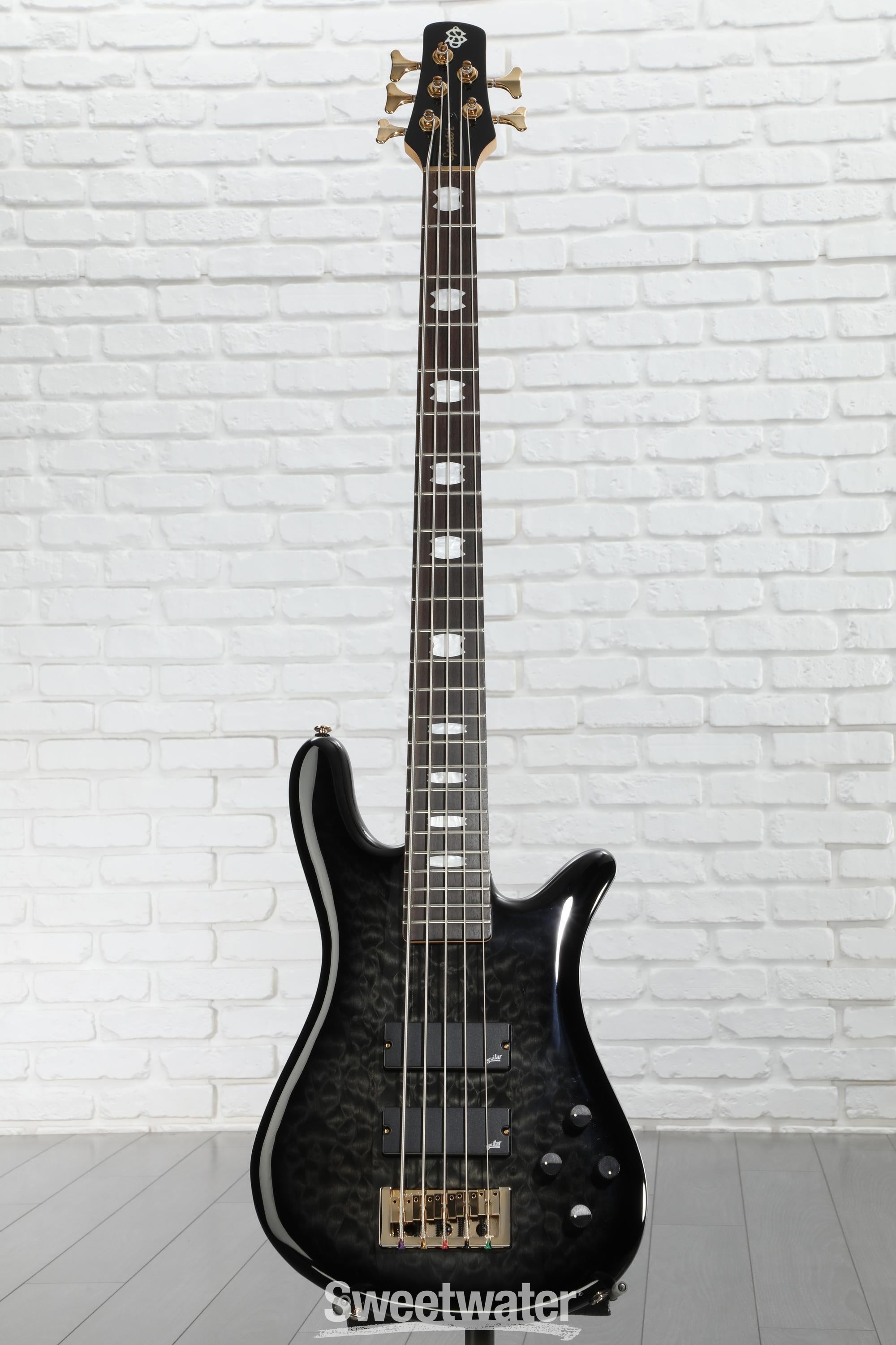 Spector Icon NS-5 5-string Electric Bass Guitar - Black Stain Gloss