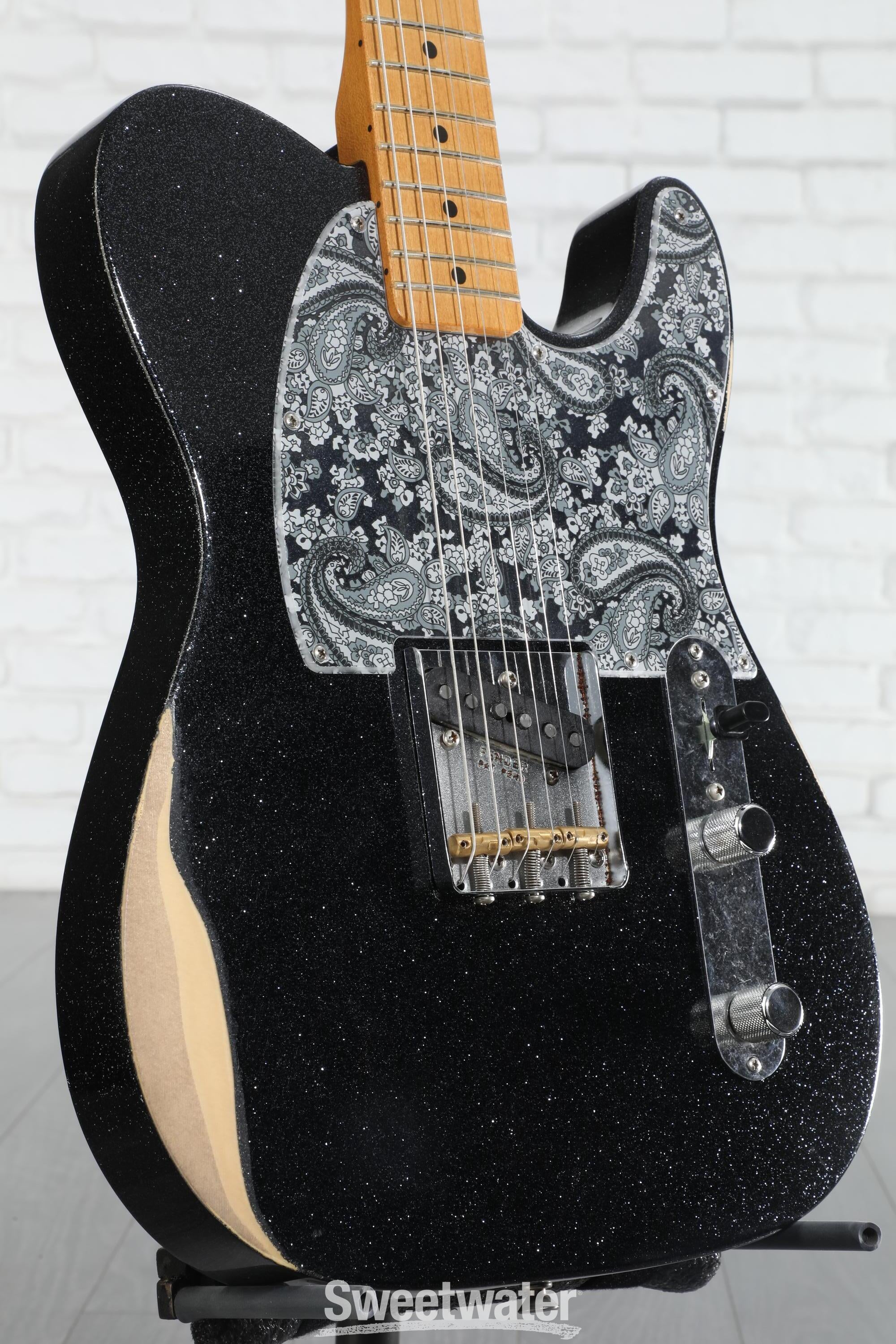 Fender Brad Paisley Road Worn Esquire Electric Guitar - Black