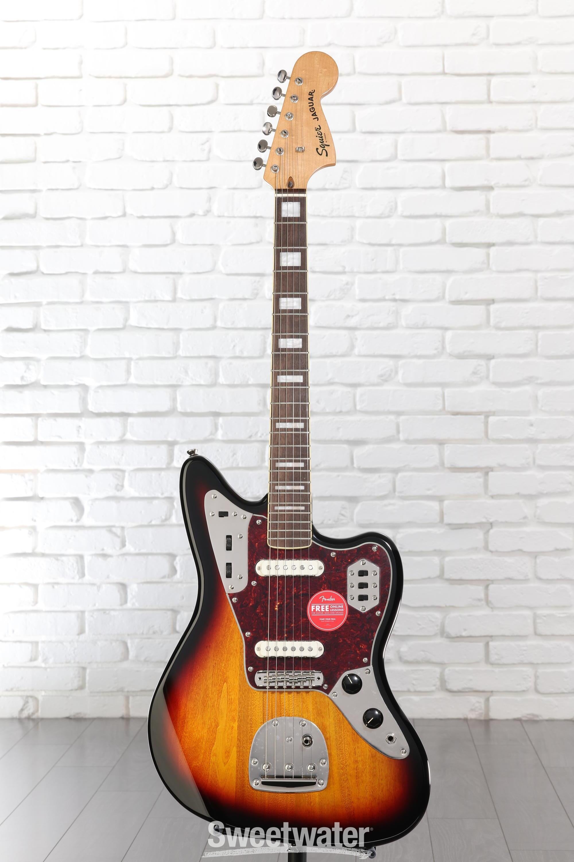 Squier Classic Vibe '70s Jaguar - 3-Tone Sunburst | Sweetwater