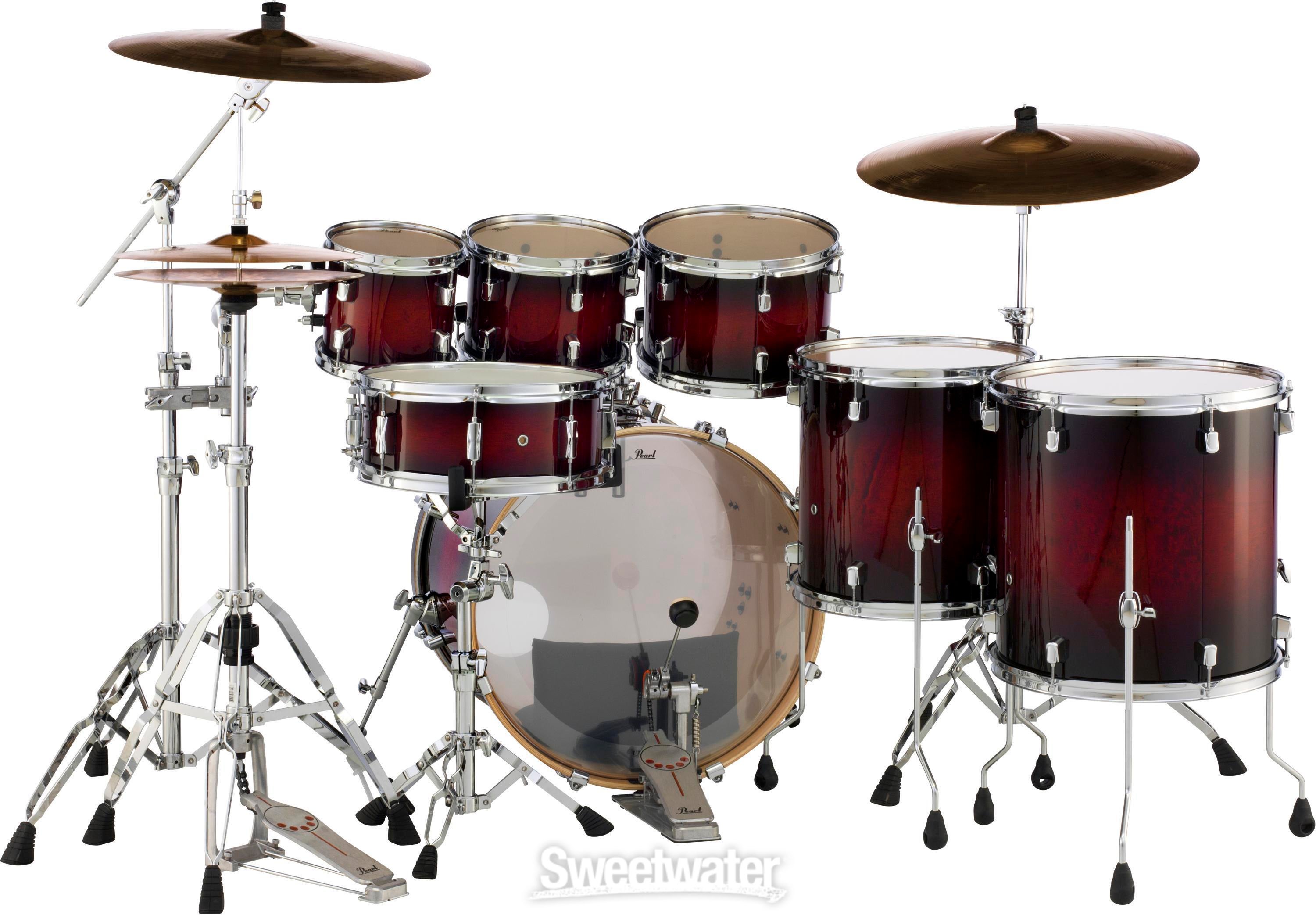 Red pearl drum deals set