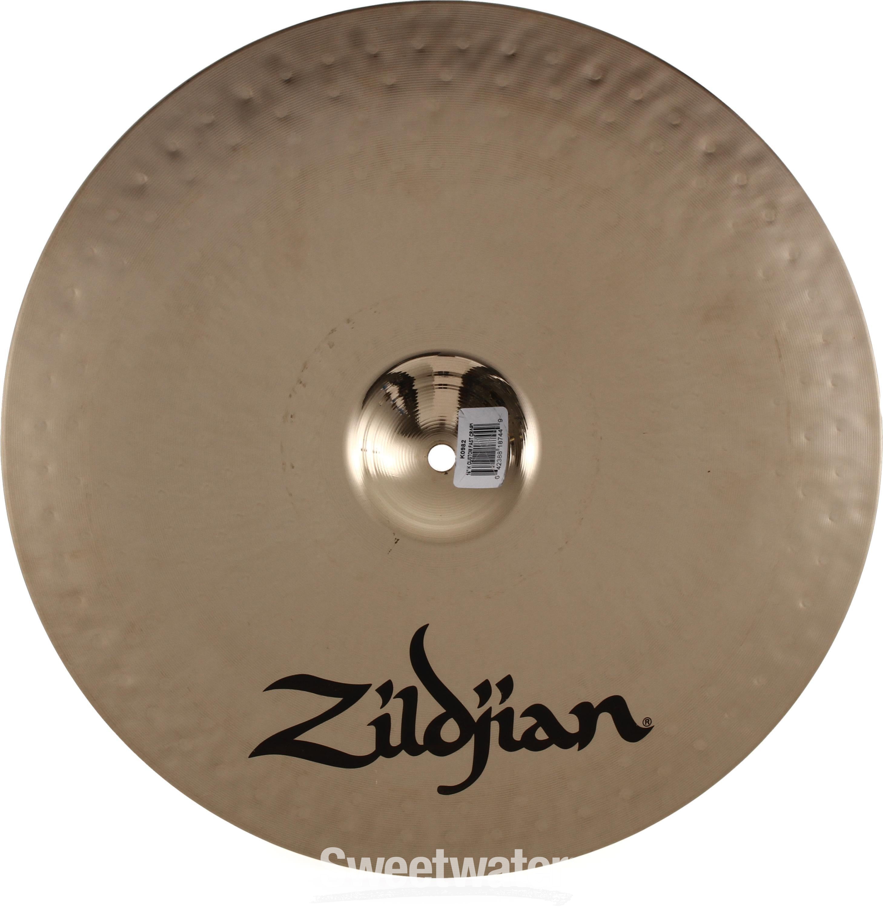 Zildjian 16 inch K Custom Fast Crash Cymbal | Sweetwater
