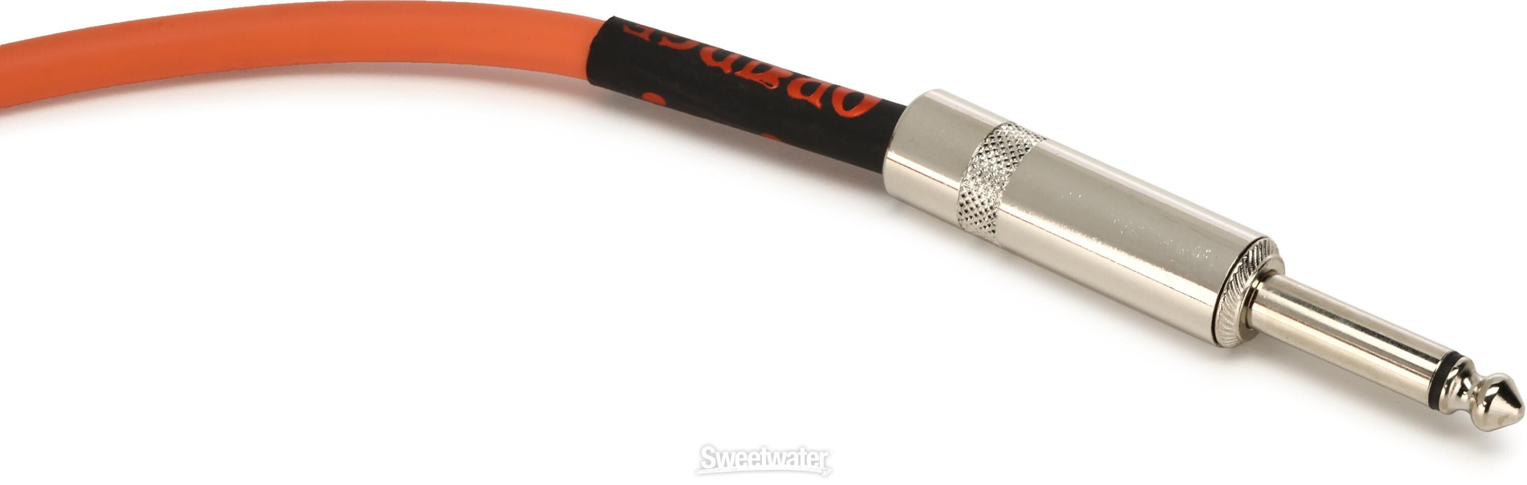 Orange CA037 Crush Straight to Right Angle Instrument Cable - 20 Foot |  Sweetwater